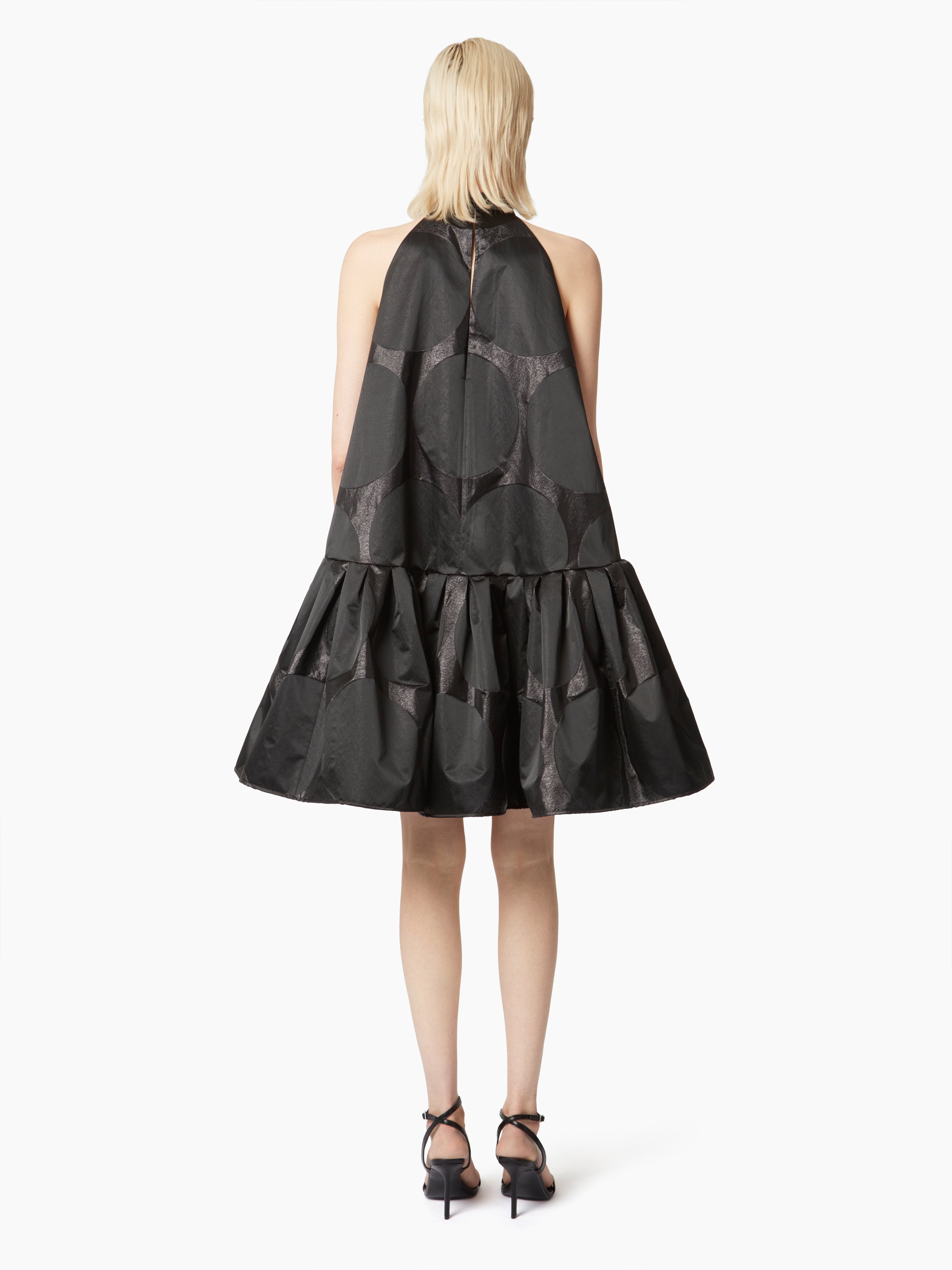 HALTERNECK MINI DRESS WITH PEPLUM - 4
