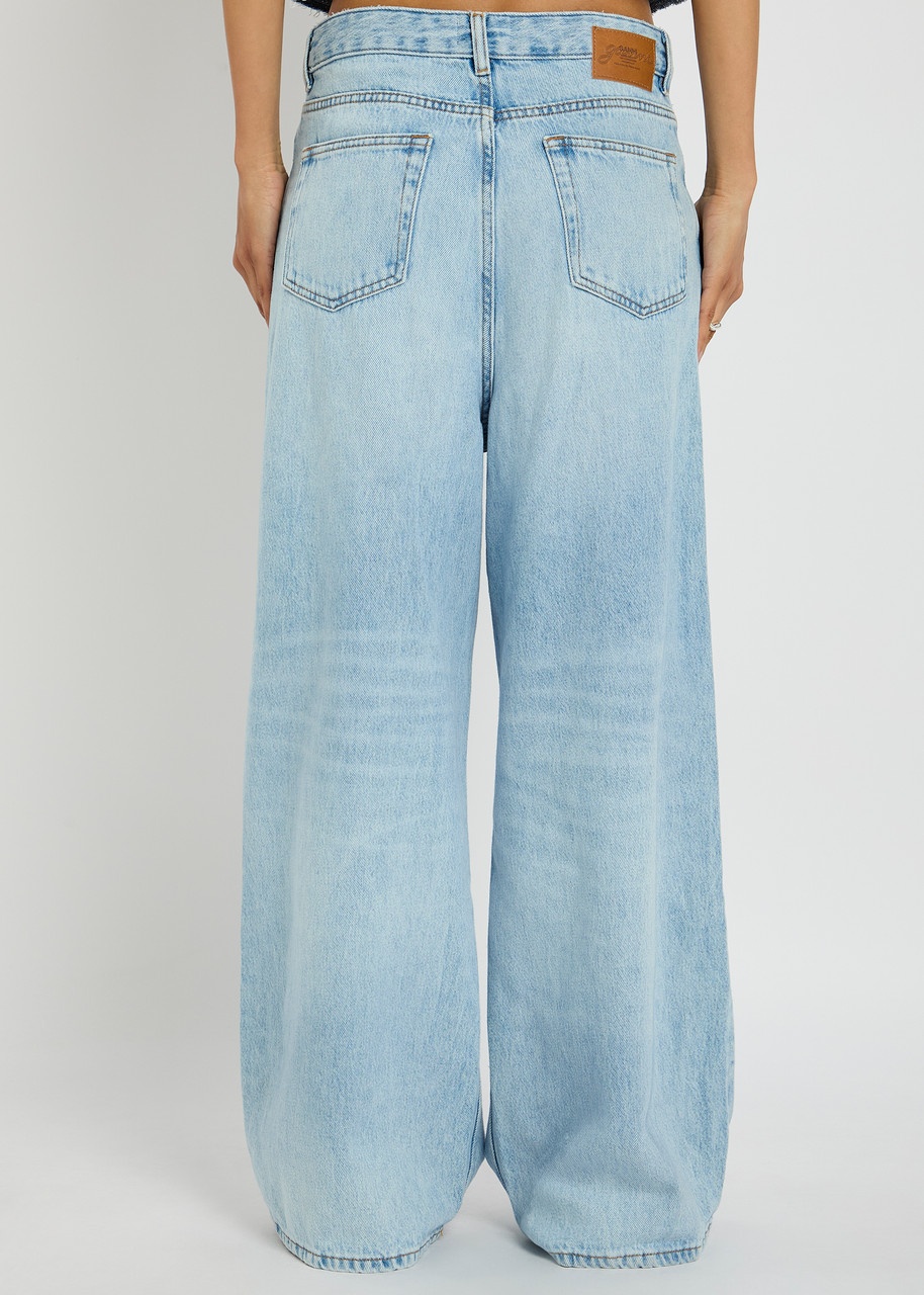 Ganni Baggy Wide-leg Jeans - 3