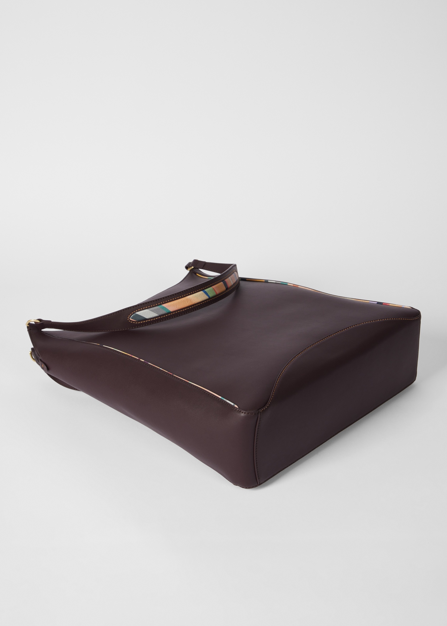 Women's Burgundy Inverted 'Dusky Swirl' Shopper Bag - 4