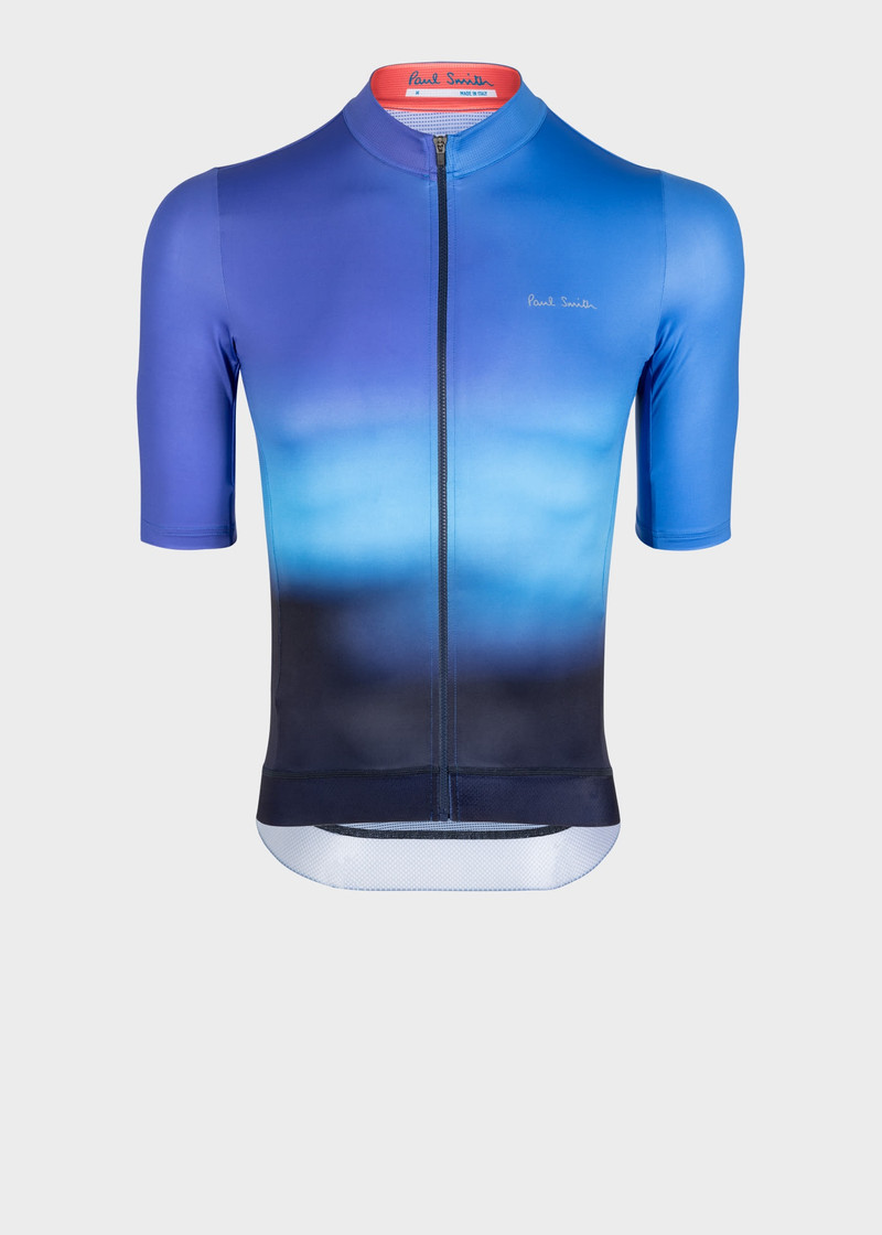 'Blue Fade' Race Fit Cycling Jersey 1