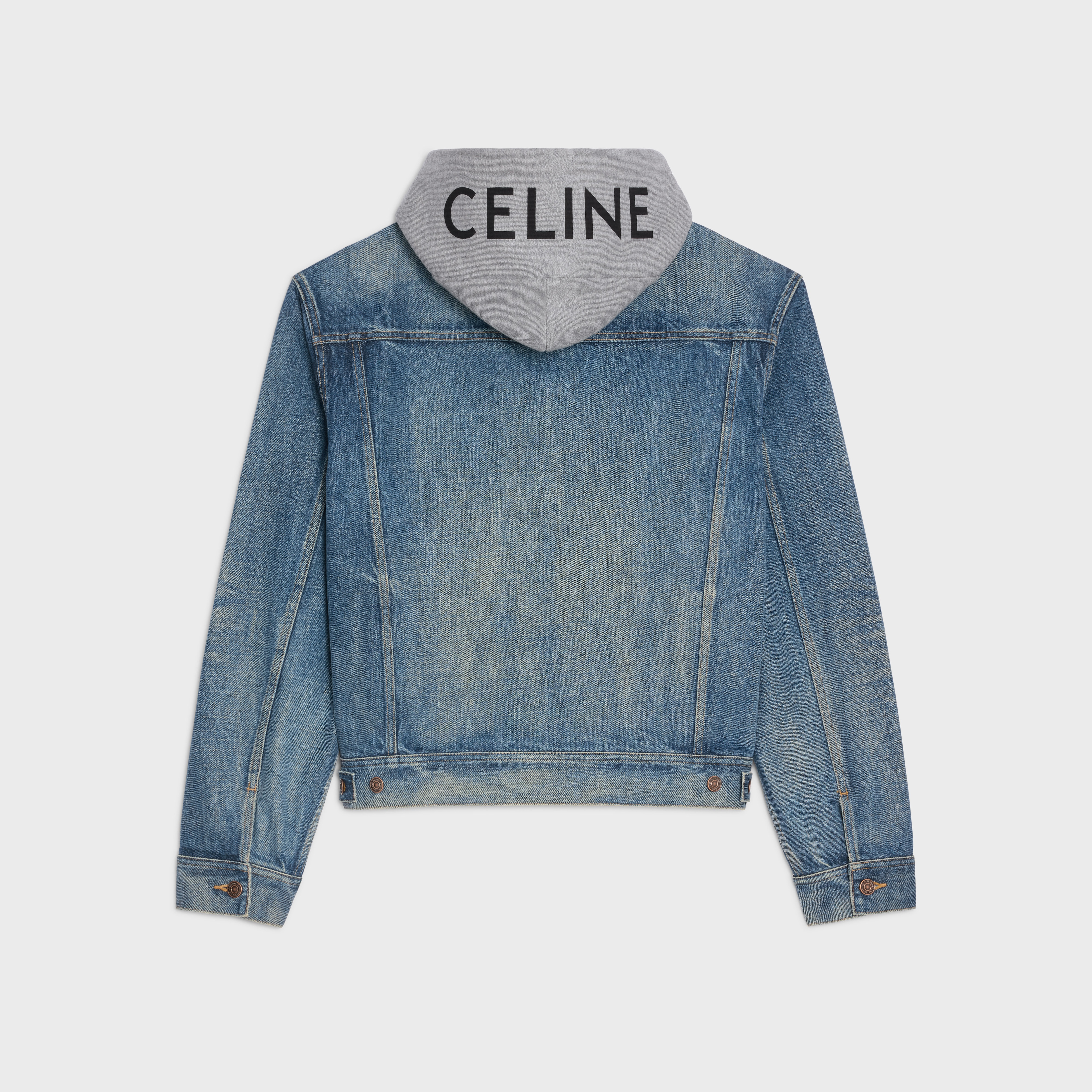 【売れ筋】 CELINE trucker REVERSIBLE | denim wash union in jacket ジャケット・アウター