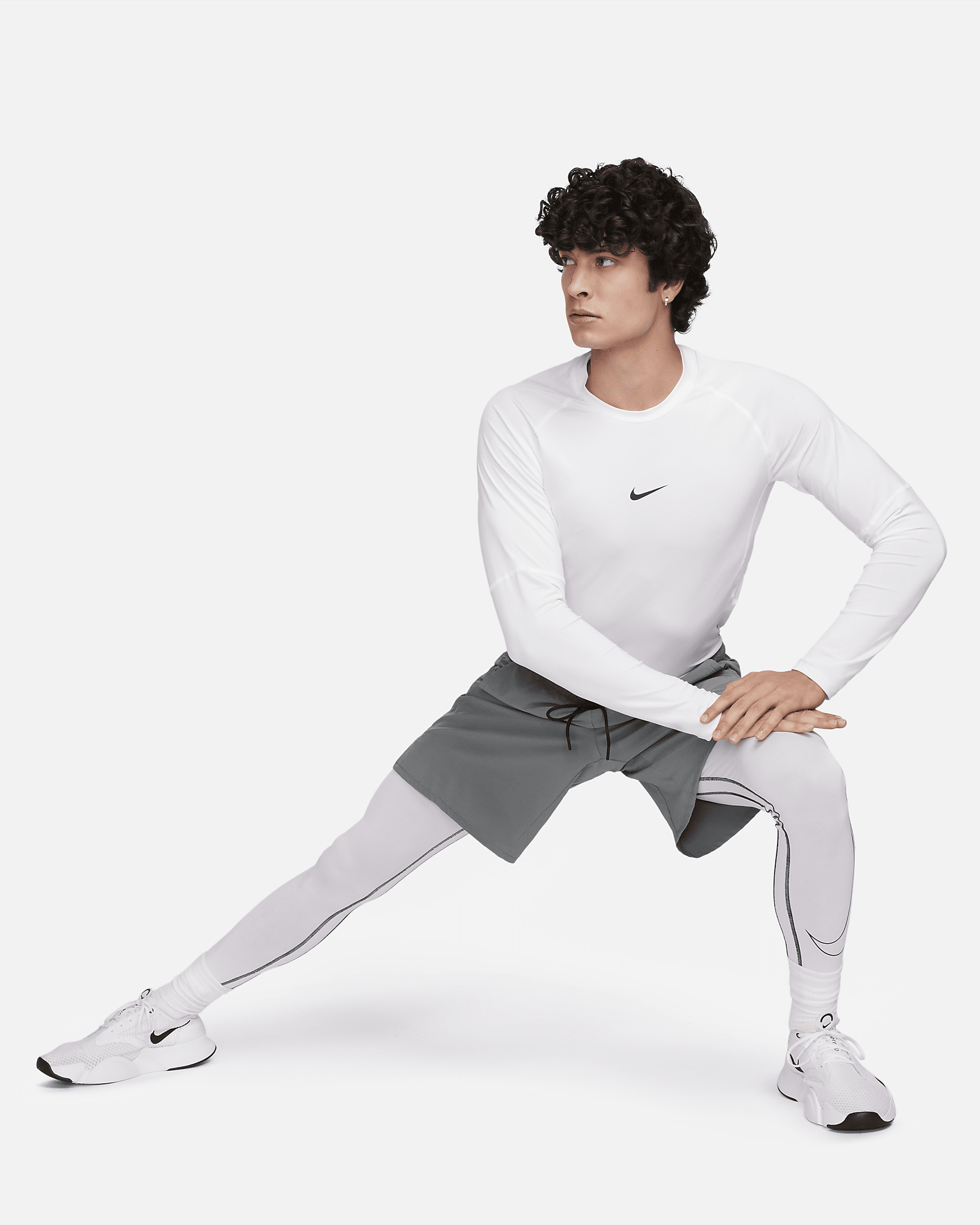 Nike Pro Men's Dri-FIT Slim Long-Sleeve Fitness Top - 6