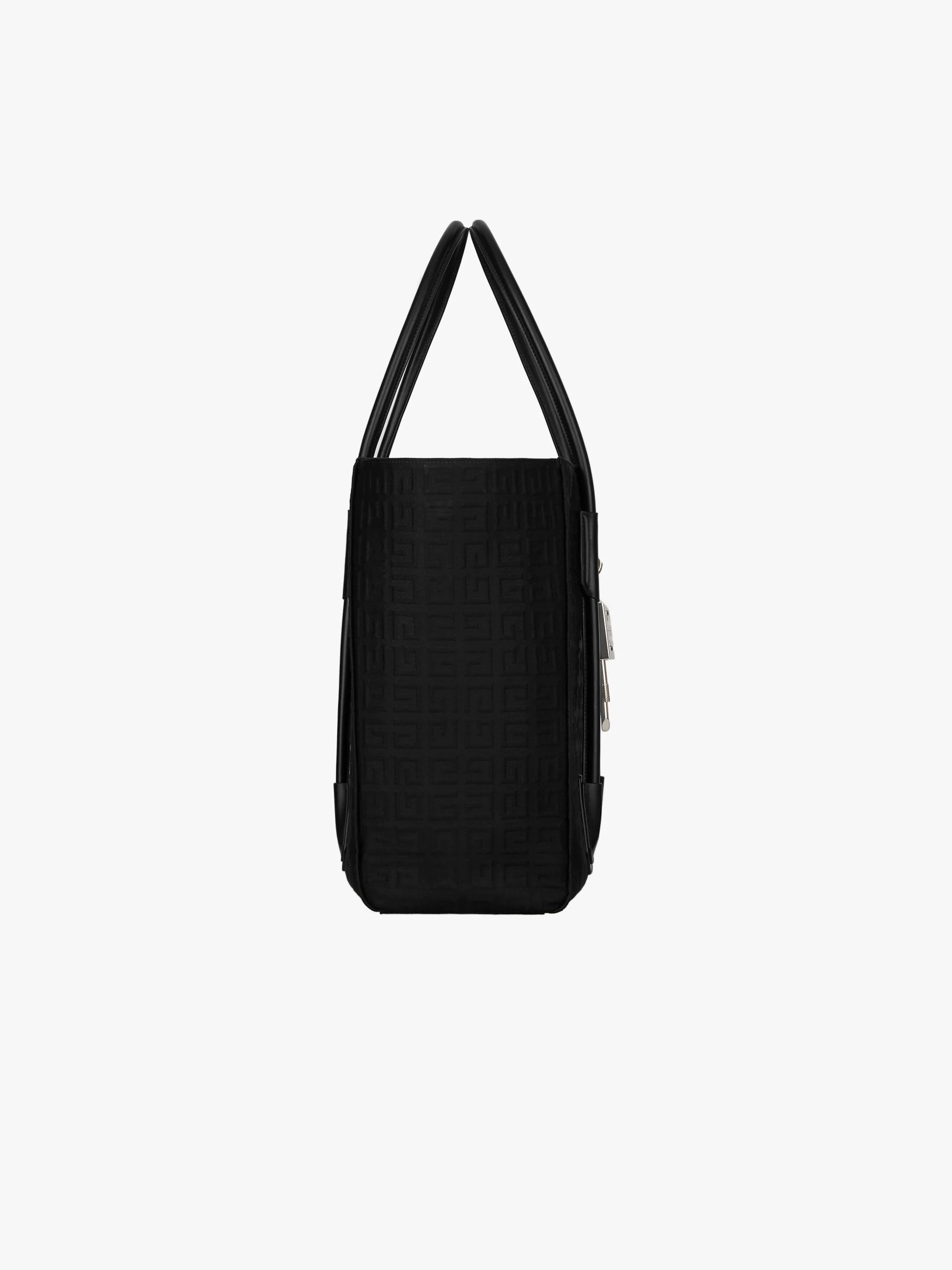 ANTIGONA LOCK SOFT SHOPPER BAG IN CANVAS - 3