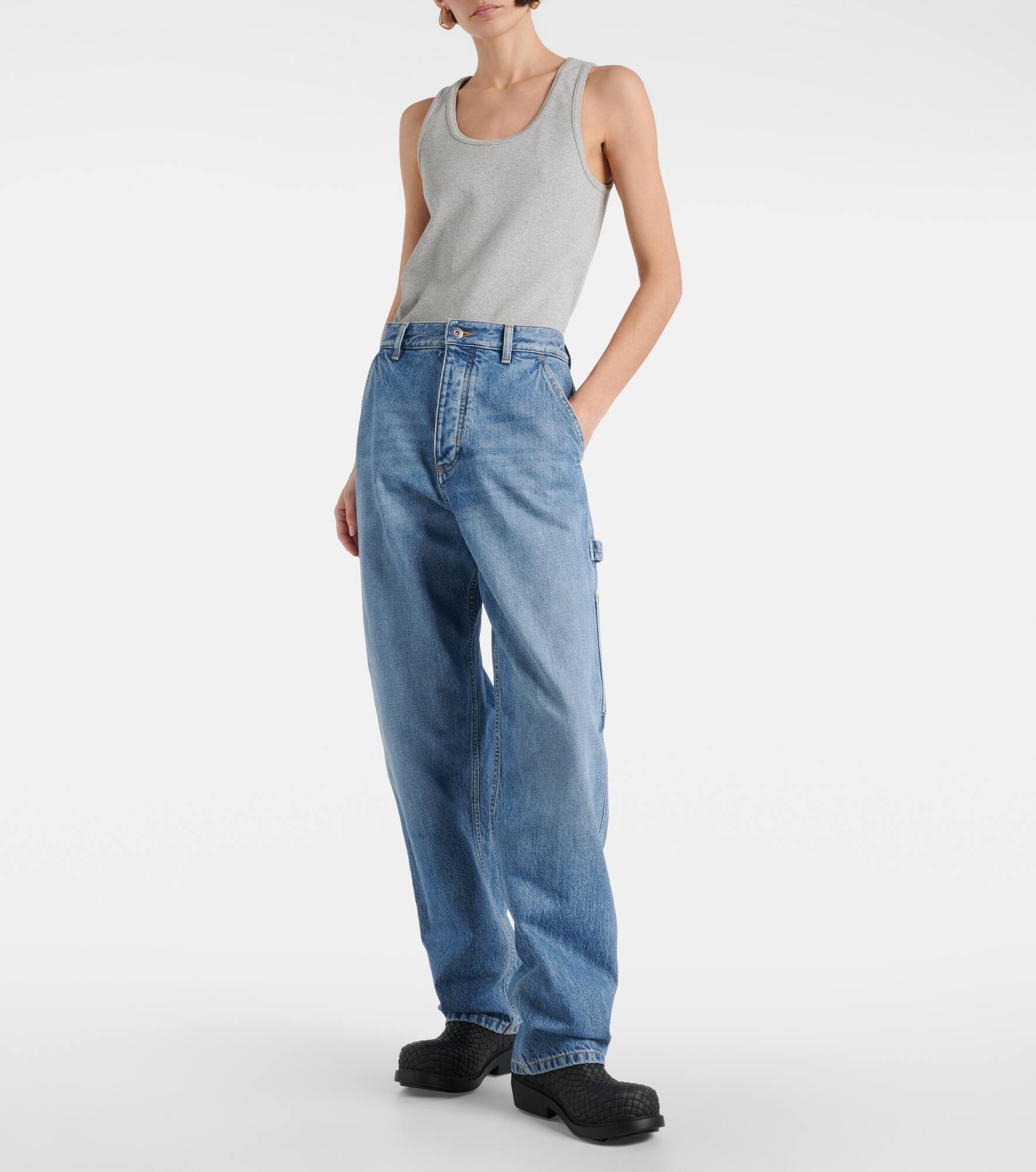 Mid-rise cargo jeans - 7