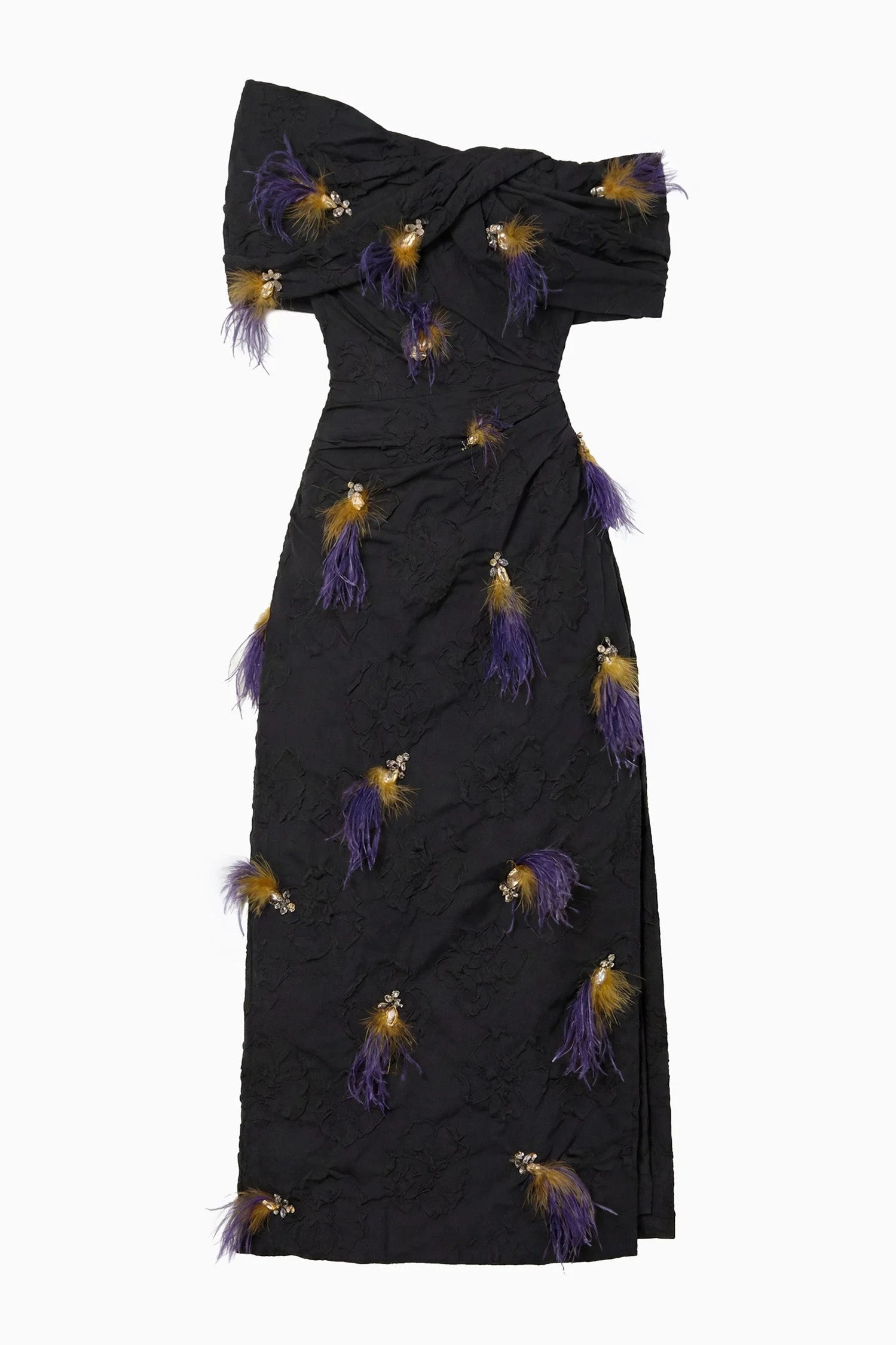 Violeta Off the Shoulder Dress with Embellishment - 1