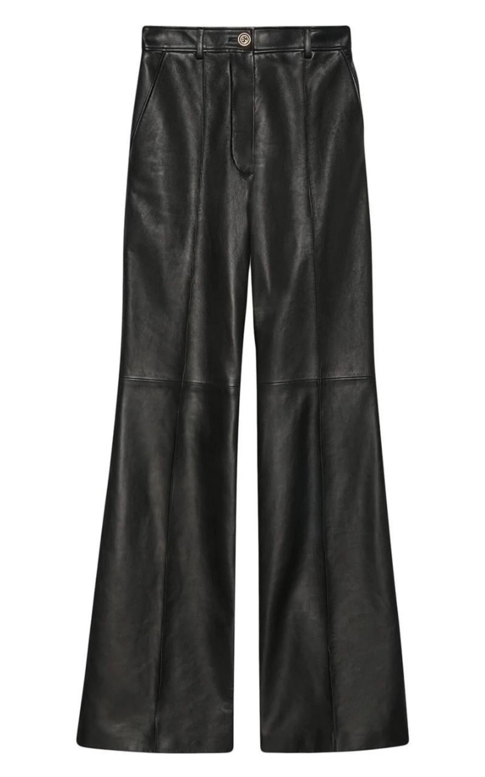 Plongé leather flare pant - 1