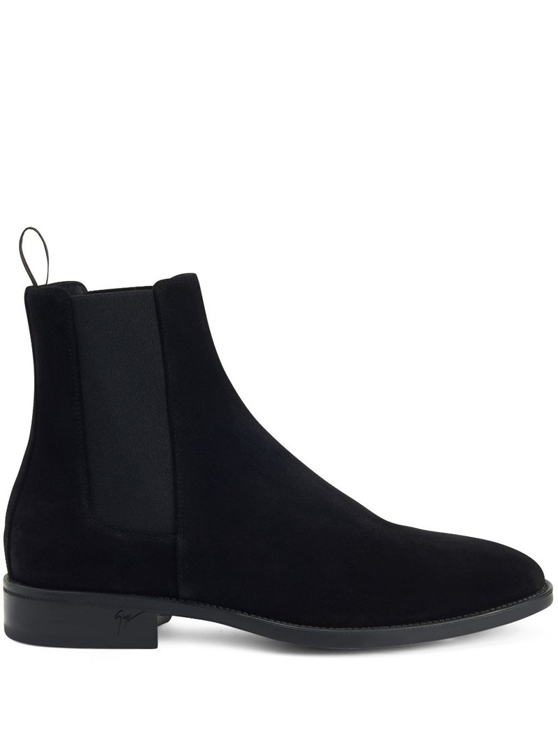 Ryim elasticated-panel velvet boots 1
