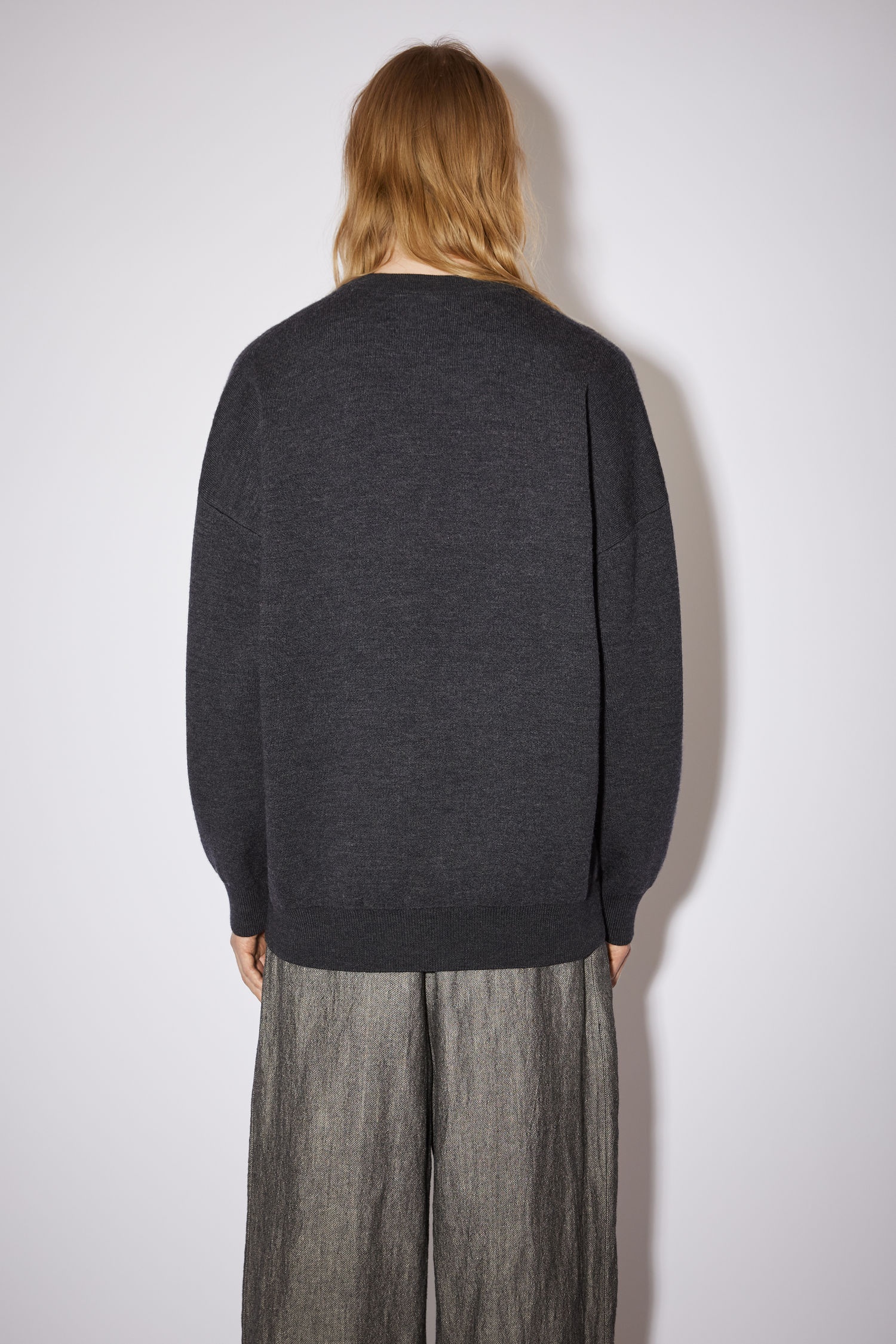 Crew neck sweater - Anthracite grey - 3