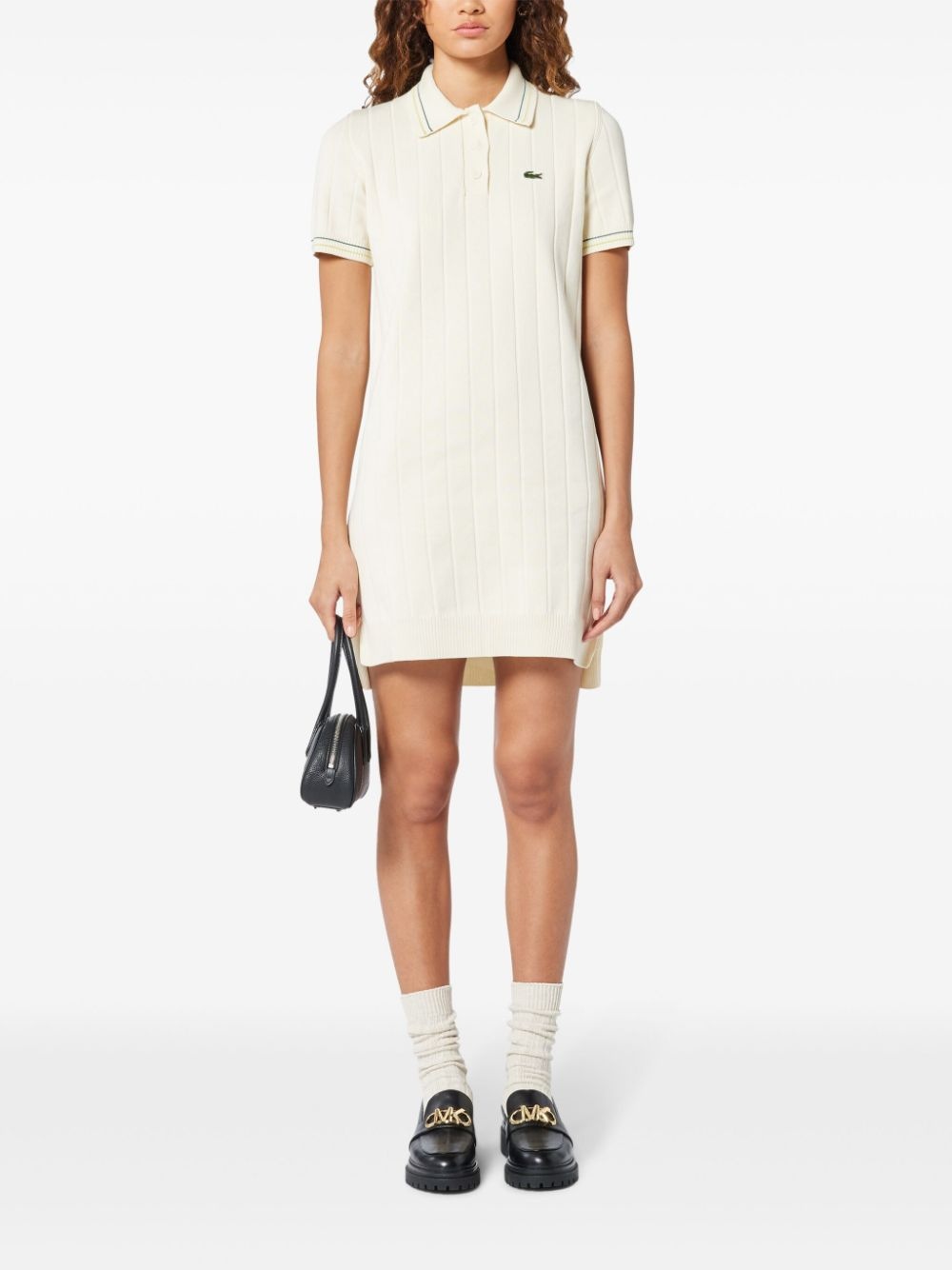 short-sleeved polo minidress - 2