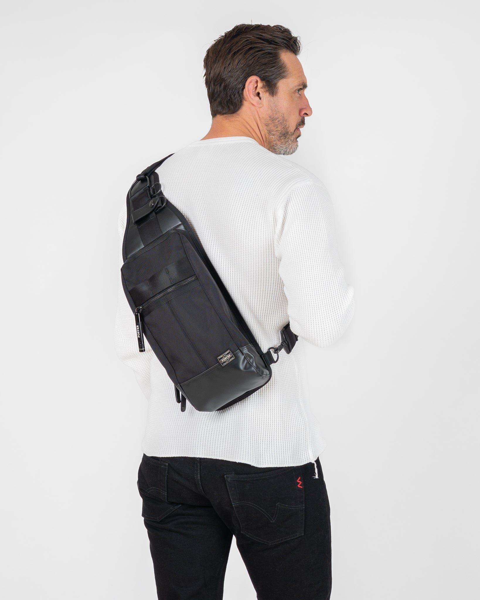 PORTER - YOSHIDA & CO. - HEAT SLING SHOULDER BAG - BLACK - 2