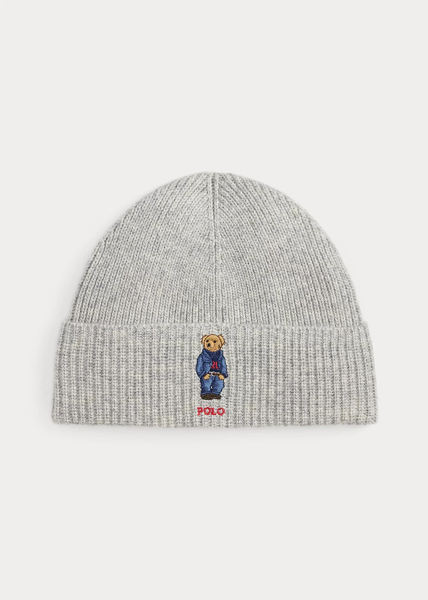 Polo Bear Rib-Knit Beanie - 1