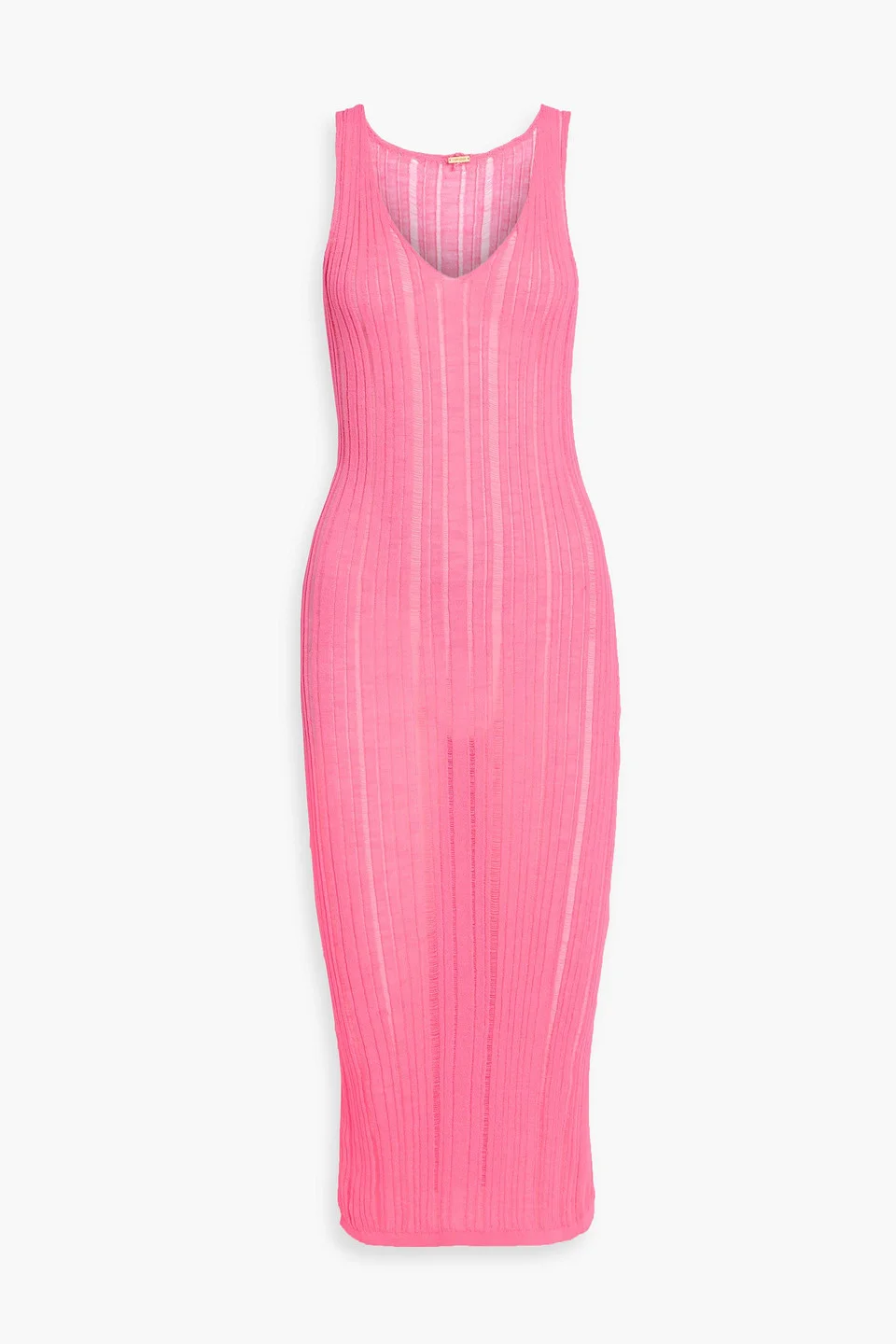 Elsha ribbed-knit midi dress - 1