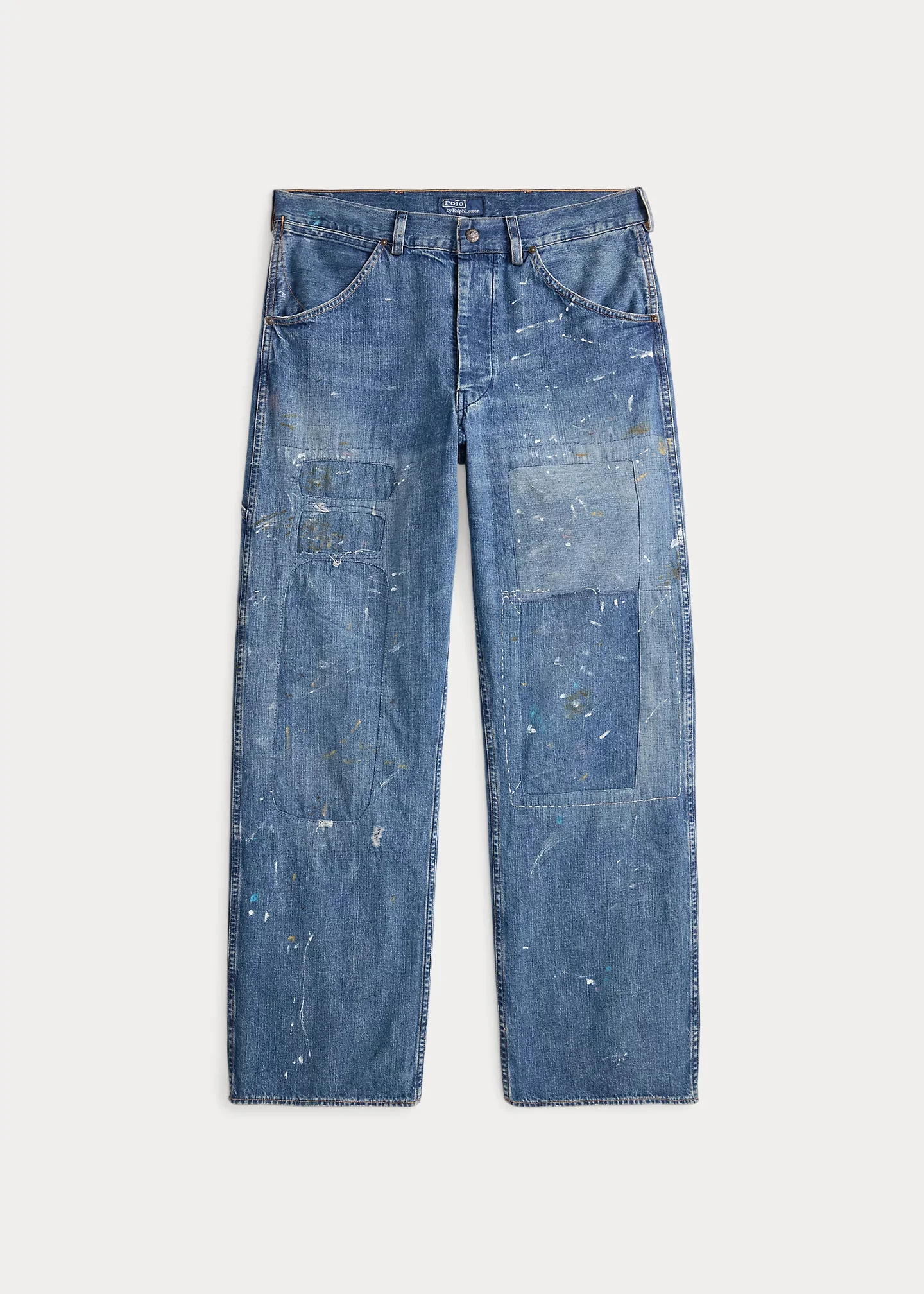 Relaxed Fit Distressed Carpenter Jean - 1