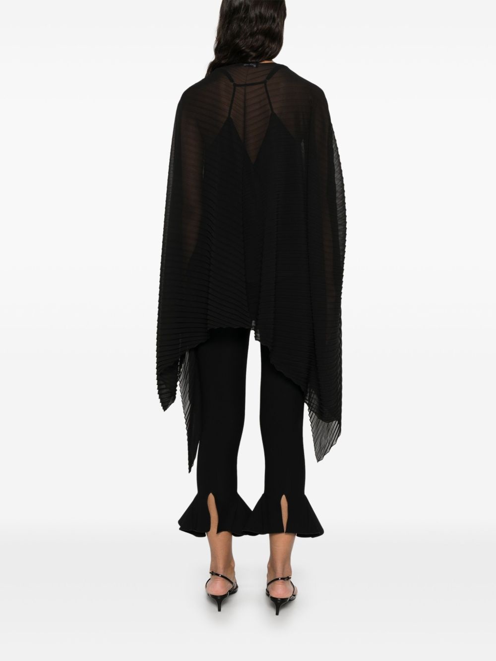 Butterfly chiffon cape - 4