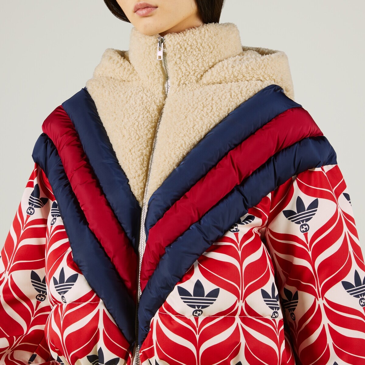 adidas x Gucci hooded puffer jacket - 4