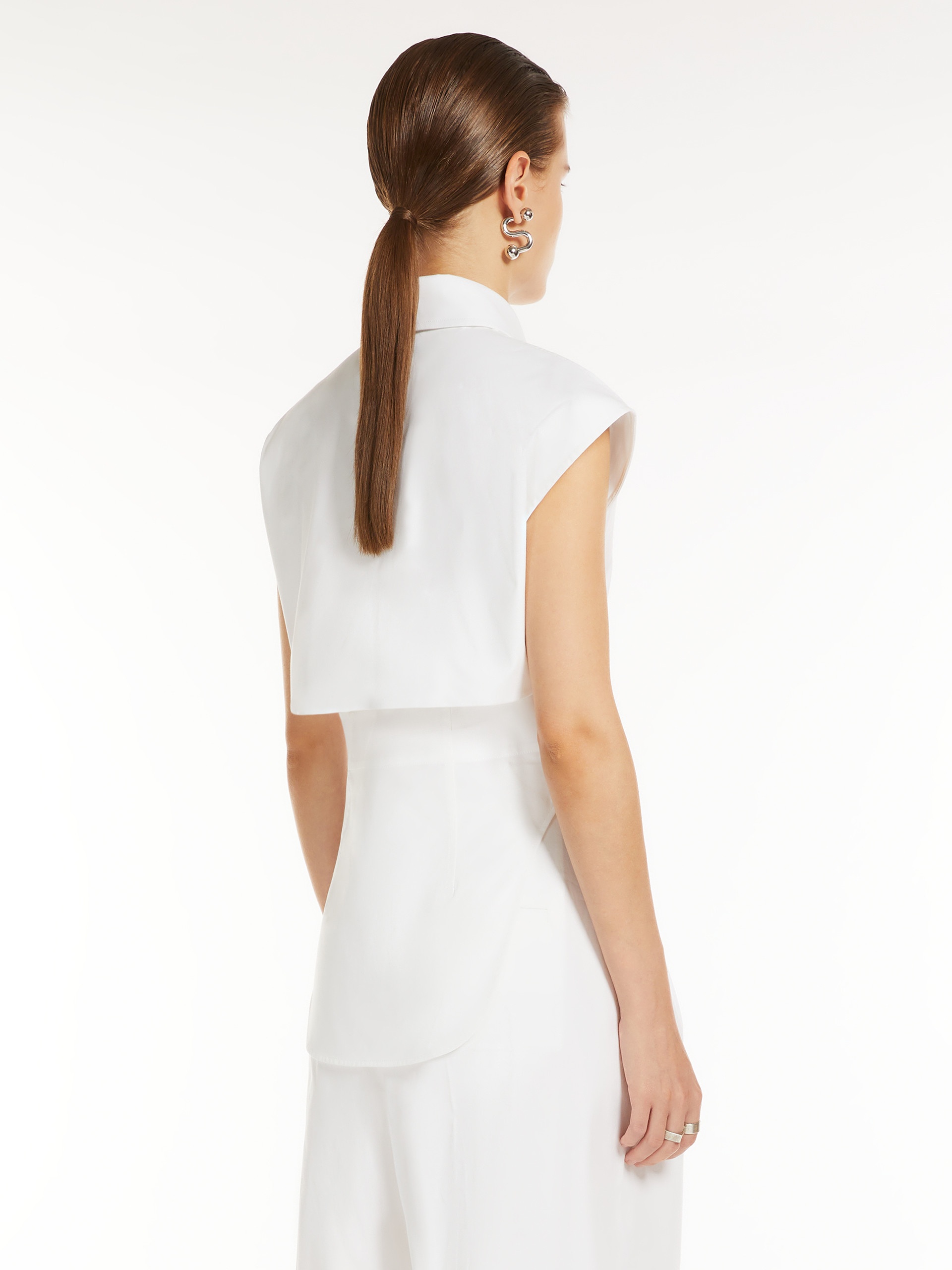 SABATO Pure cotton sleeveless shirt - 4