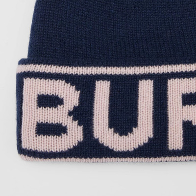 Burberry Logo Intarsia Cashmere Beanie outlook