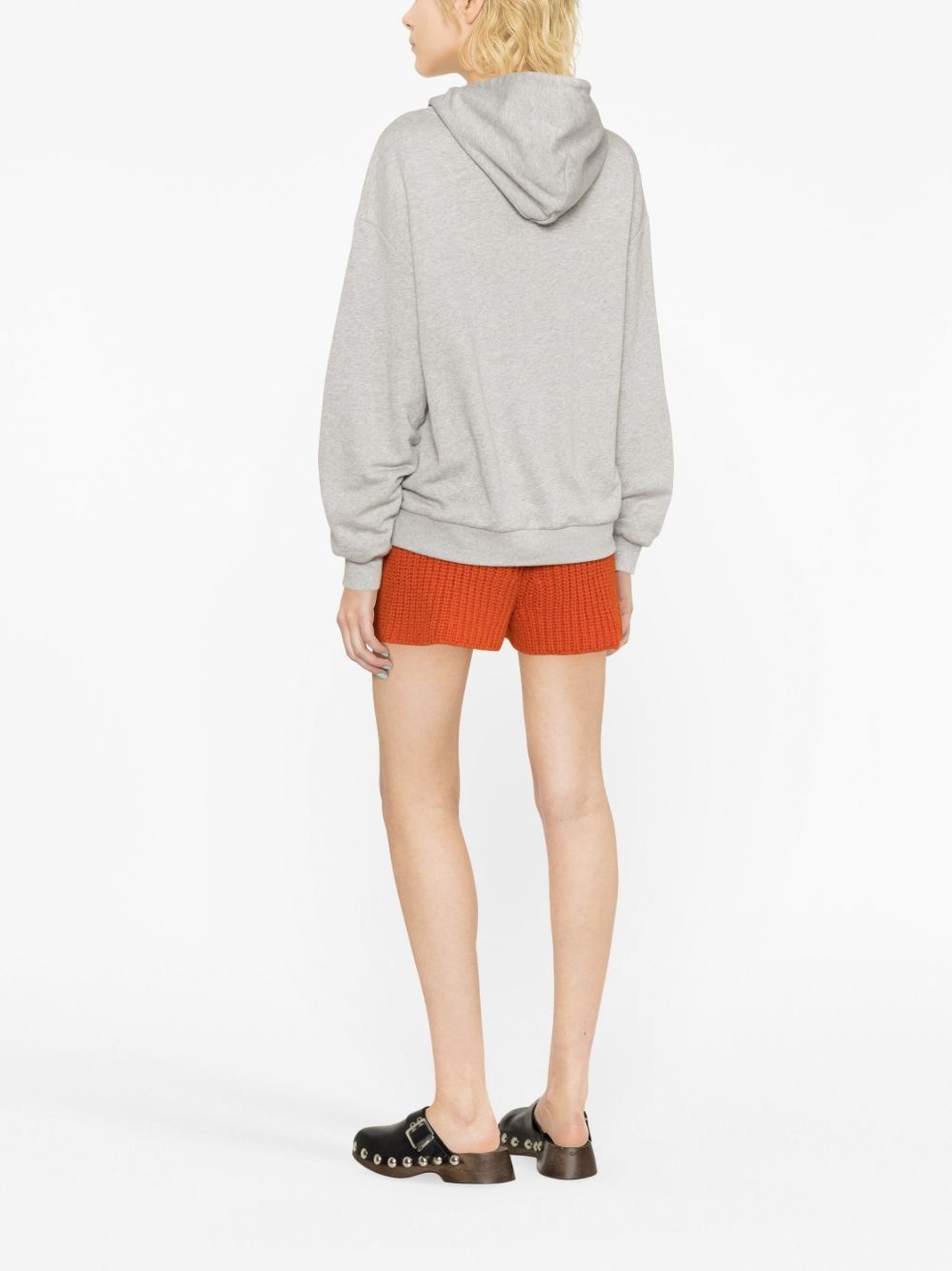 Stay Positive crochet-detailed cotton hoodie - 4