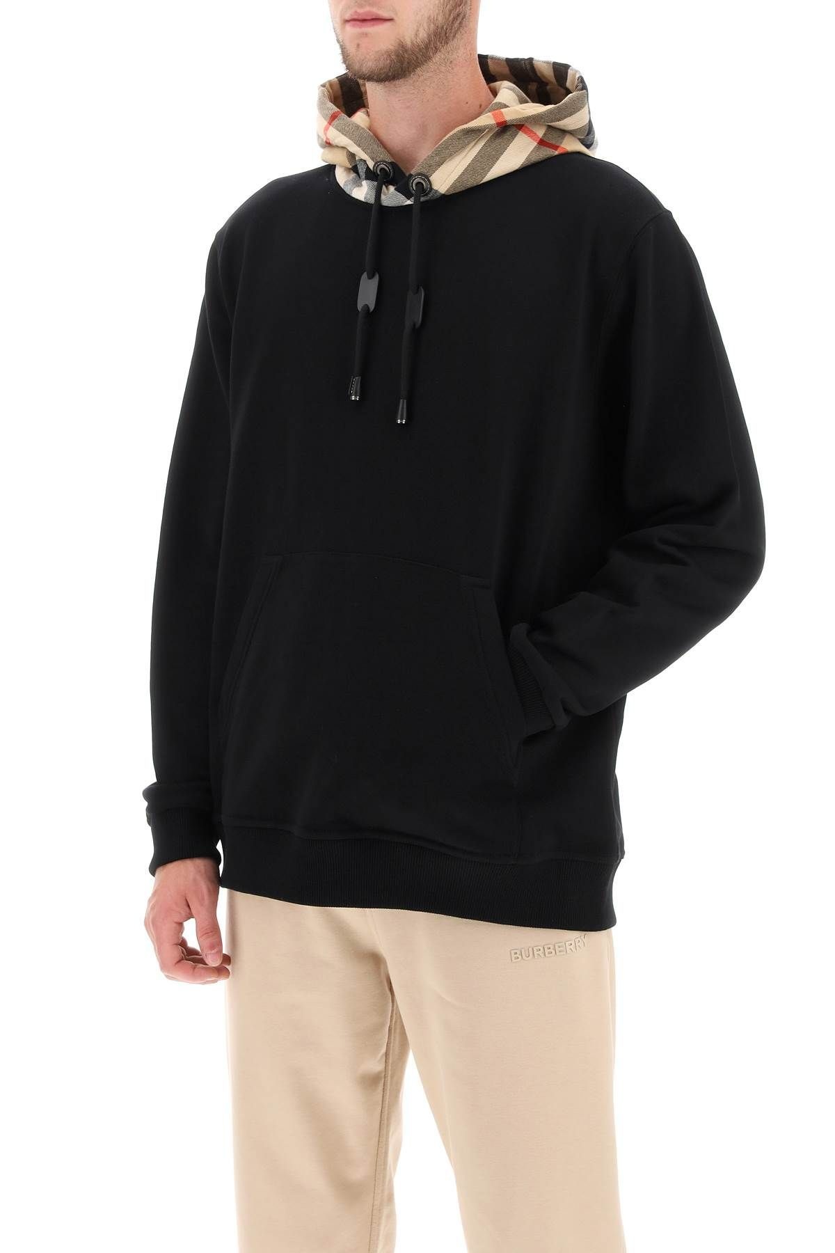 【BURBERRY】SWEATSHIRT HOODIE SAMUEL◆8058117 Burberry Samuel hoodie - Black - Men | 8058117 | thebs.com