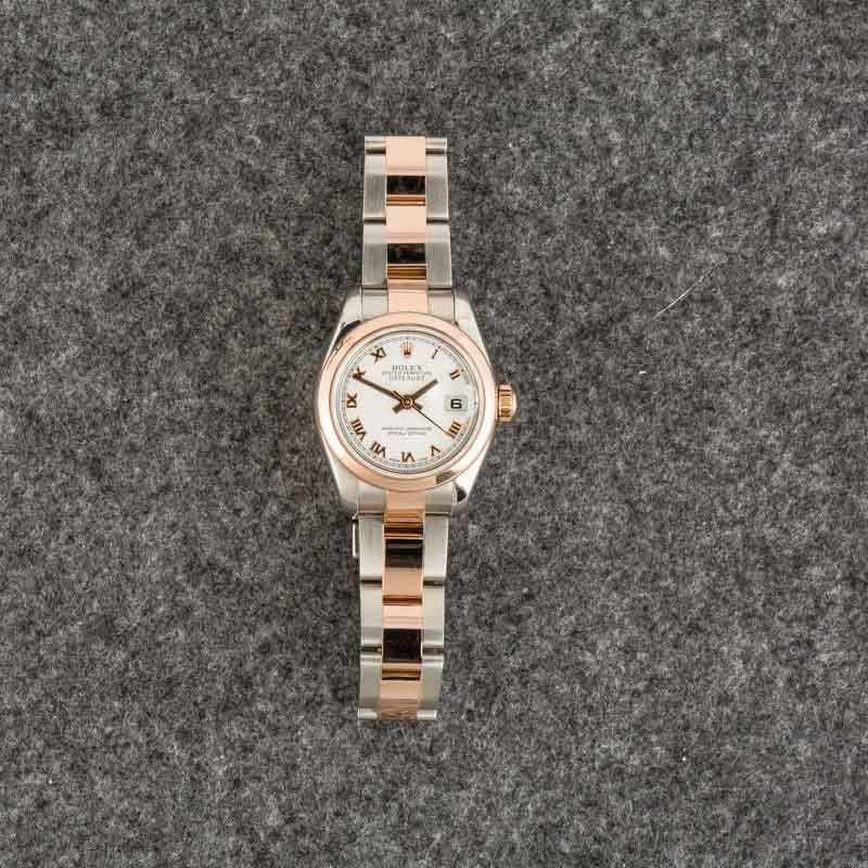 Lady Rolex Datejust 179161 White Roman Dial - 6