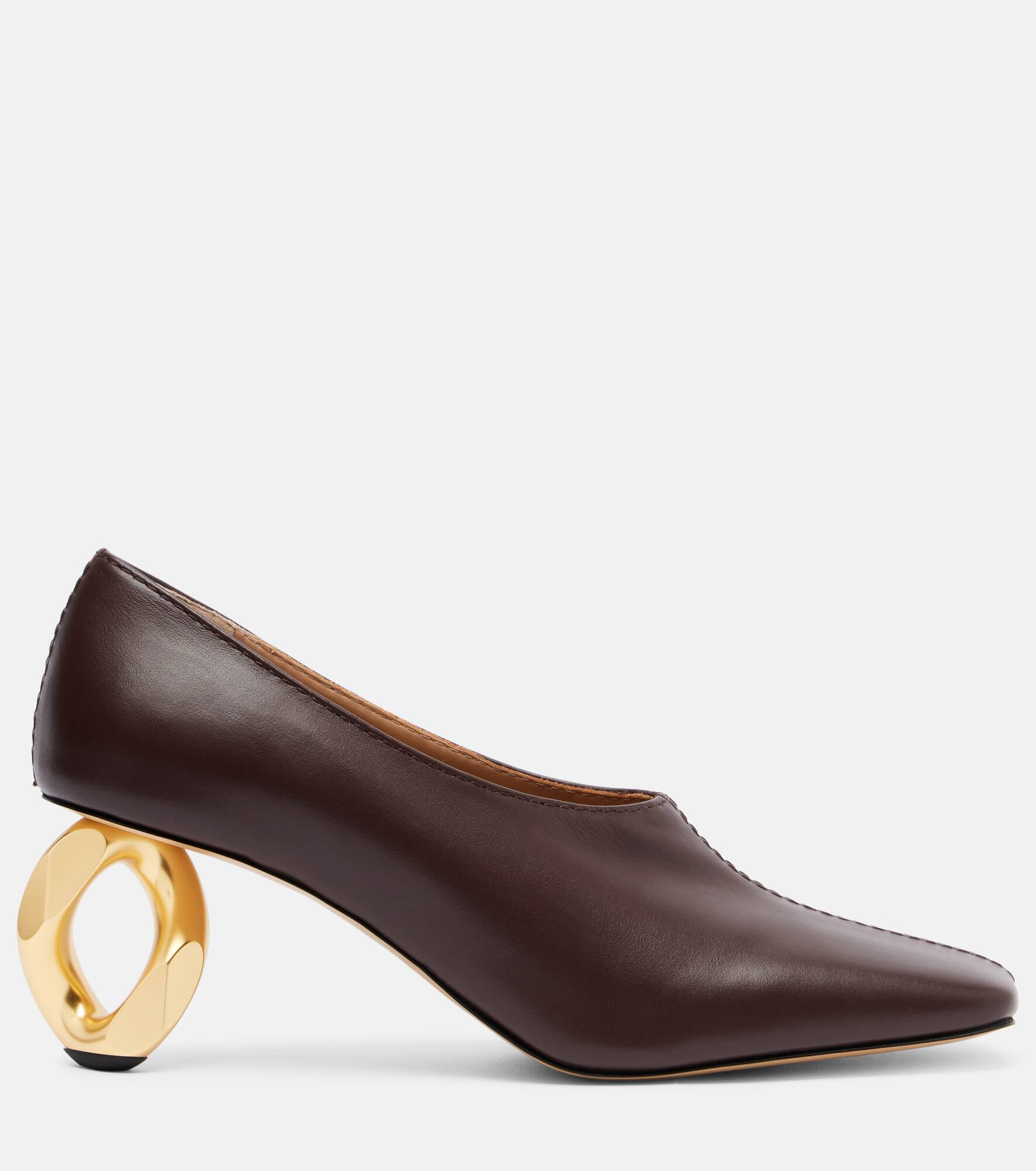Chain 75 leather pumps - 4
