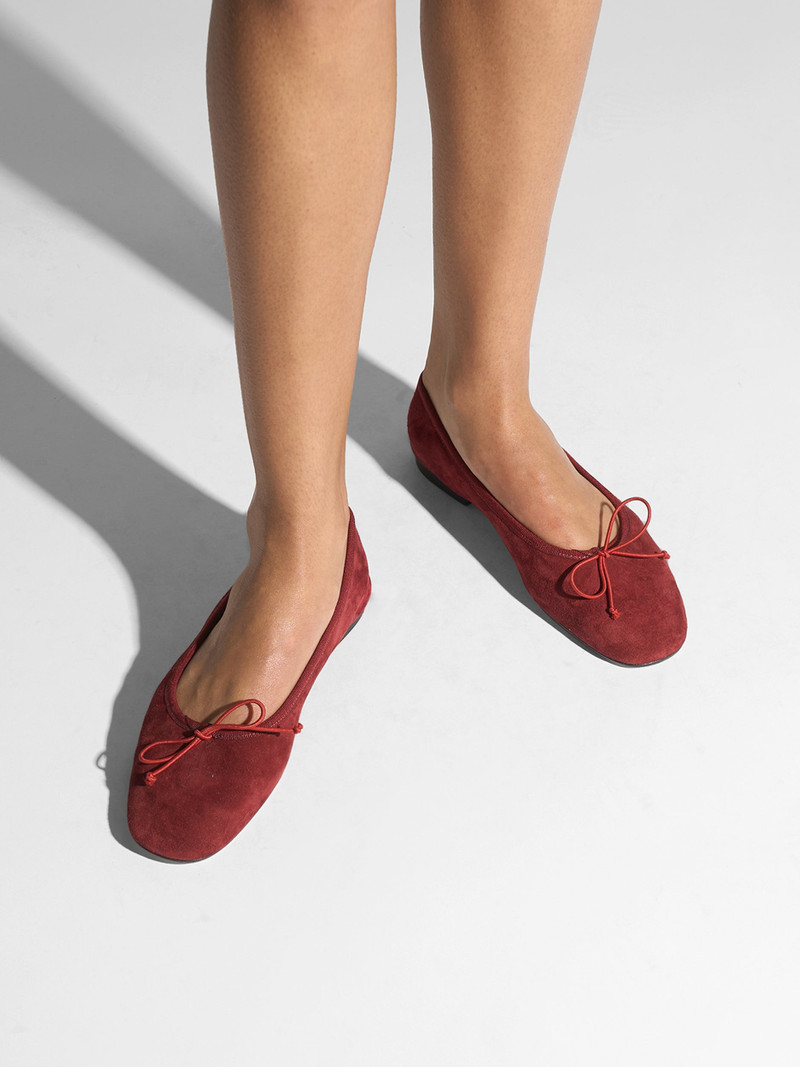 Aeyde Tiby Suede Ballet Flats outlook