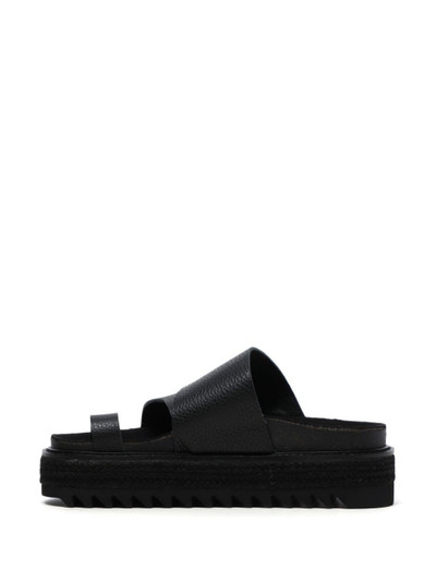 Y's crossover-strap leather slides outlook
