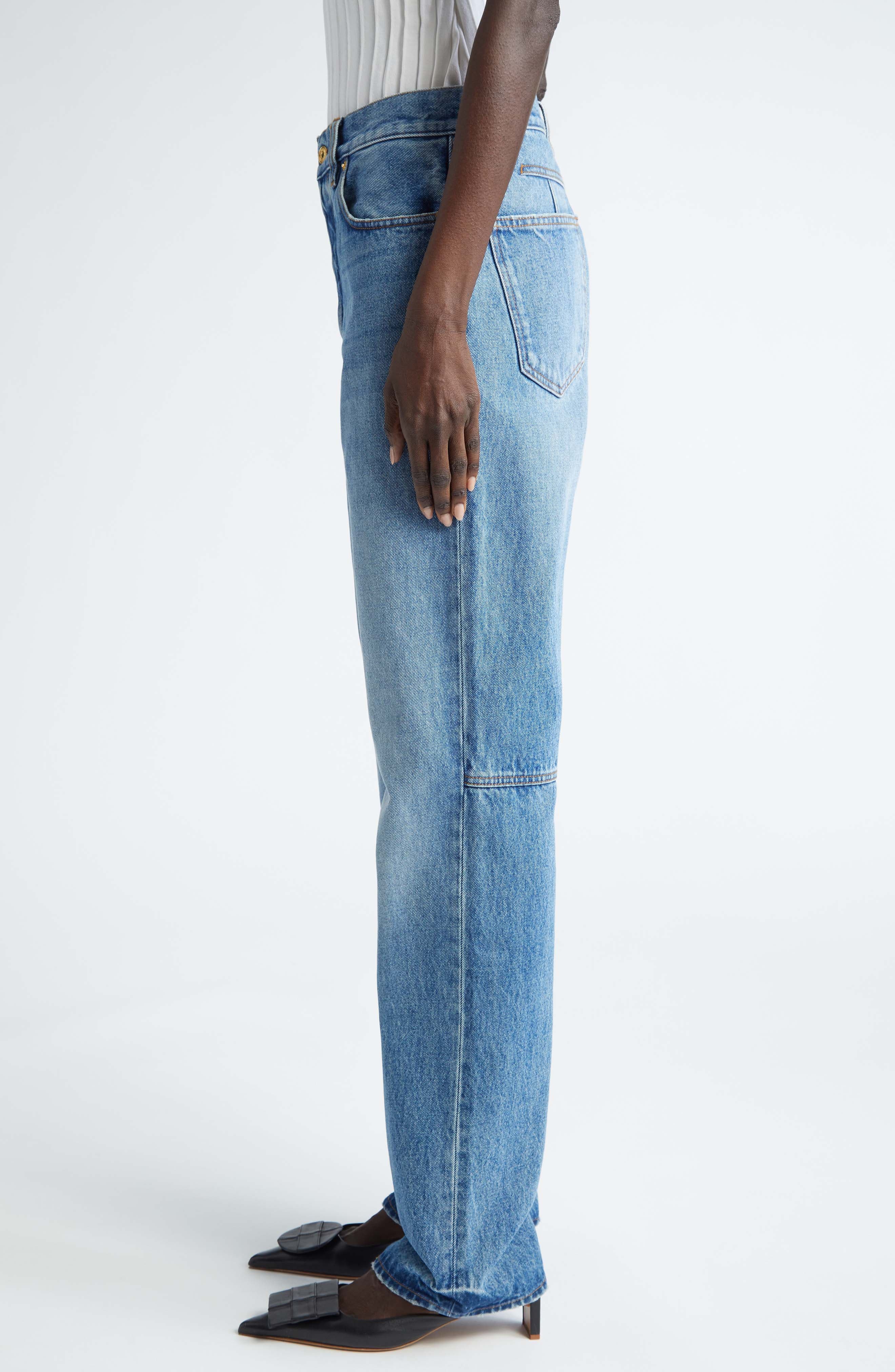 Le De-Nimes Droit Straight Leg Jeans - 4