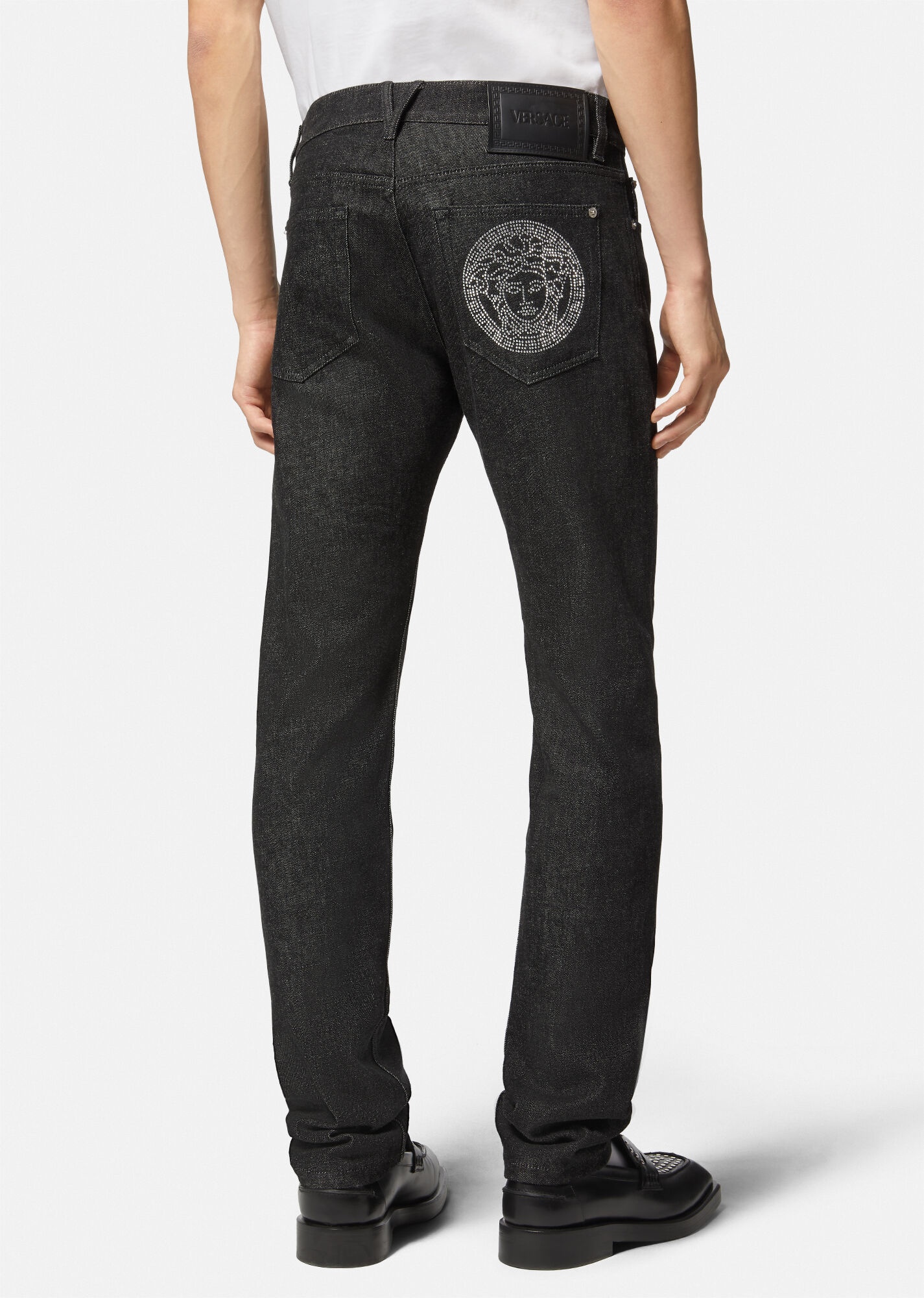 Studded Medusa Jeans - 4