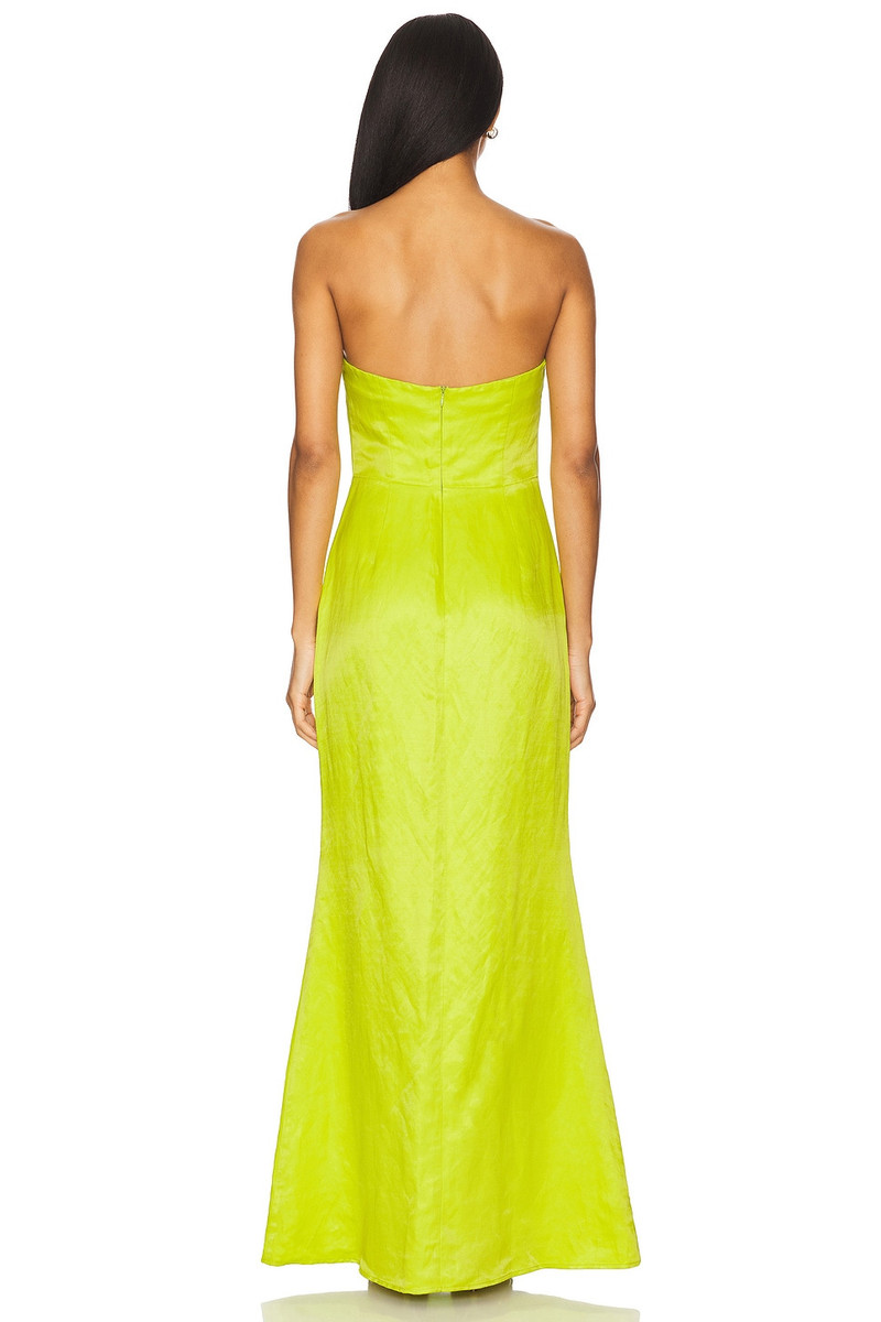 SIMONMILLER Sculpty Strapless Satin Dress outlook