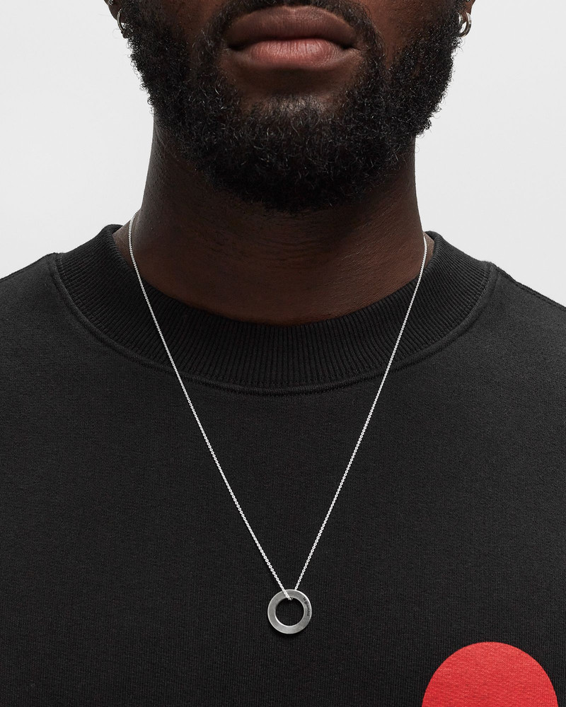 le gramme 1.1g-polished and brushed-sterling silver-round necklace outlook