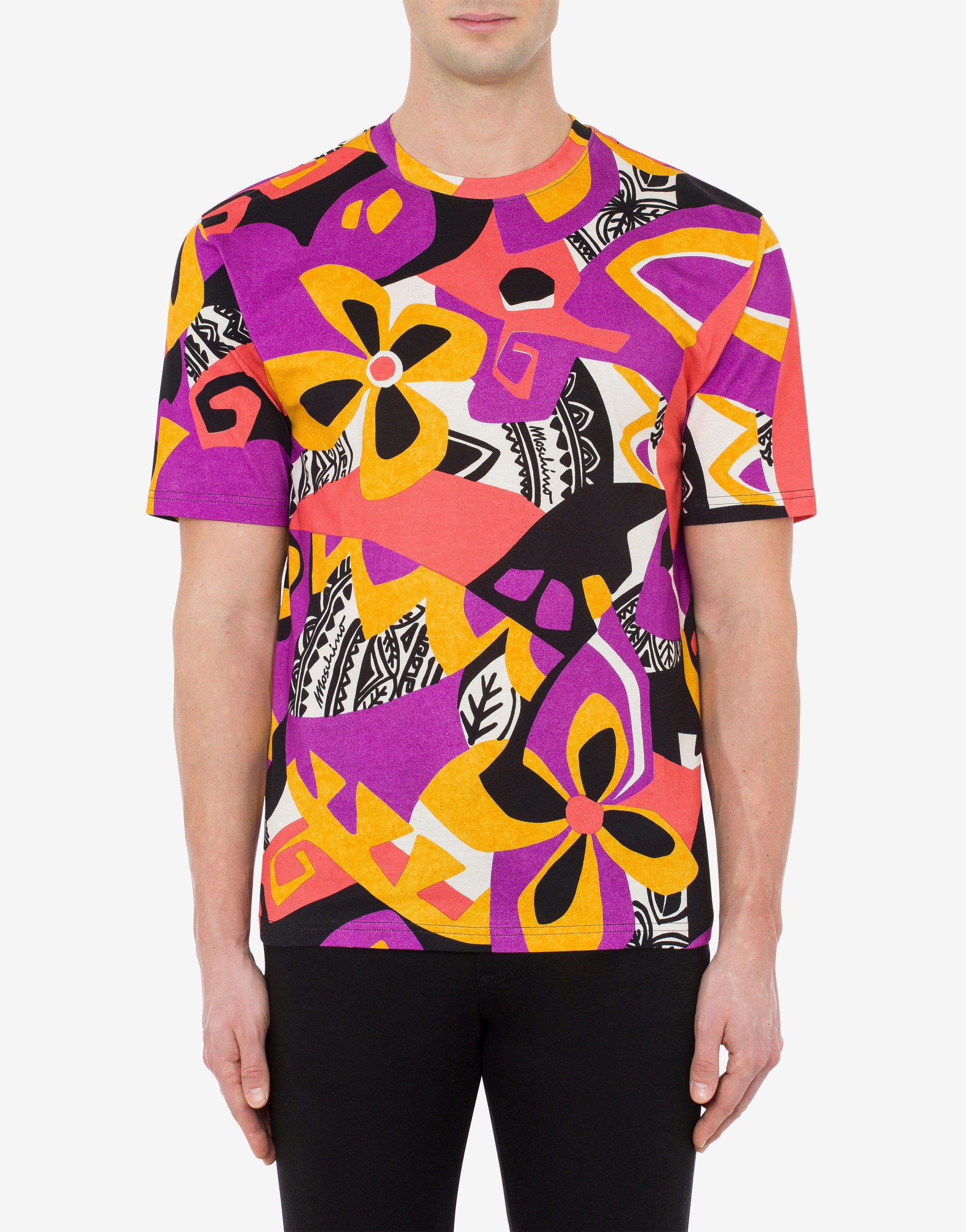 GEOMETRIC PRINT JERSEY T-SHIRT - 2