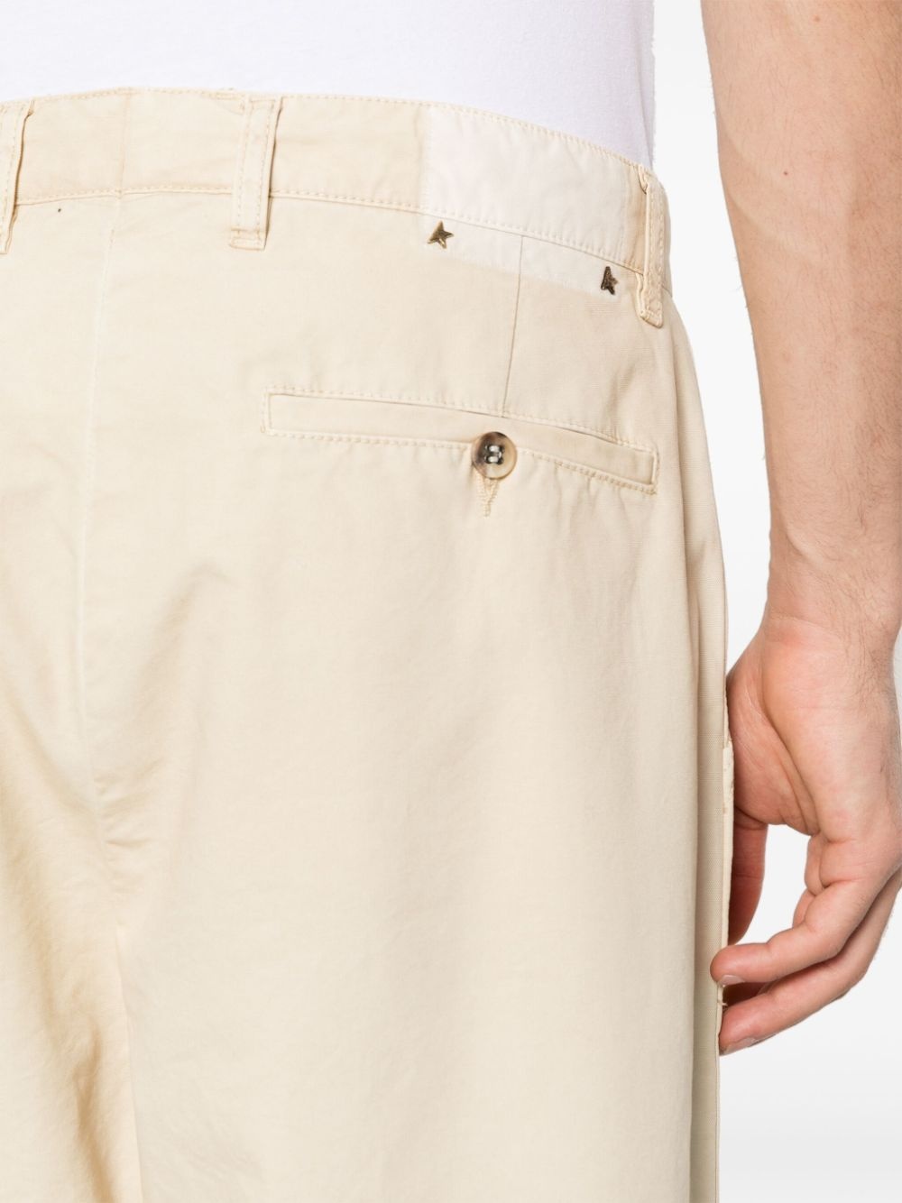 tapered-leg cotton trousers - 5