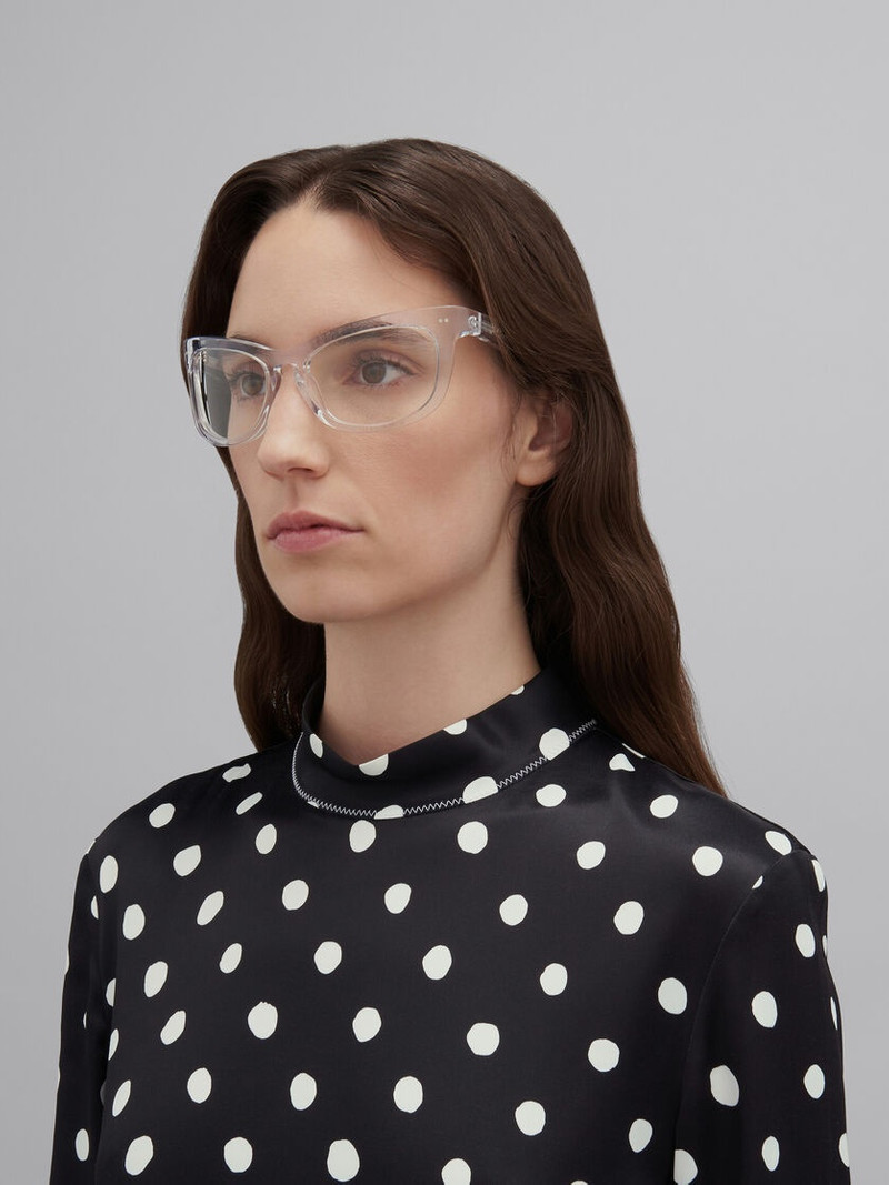 Marni CRYSTAL ISAMU OPTICAL GLASSES outlook
