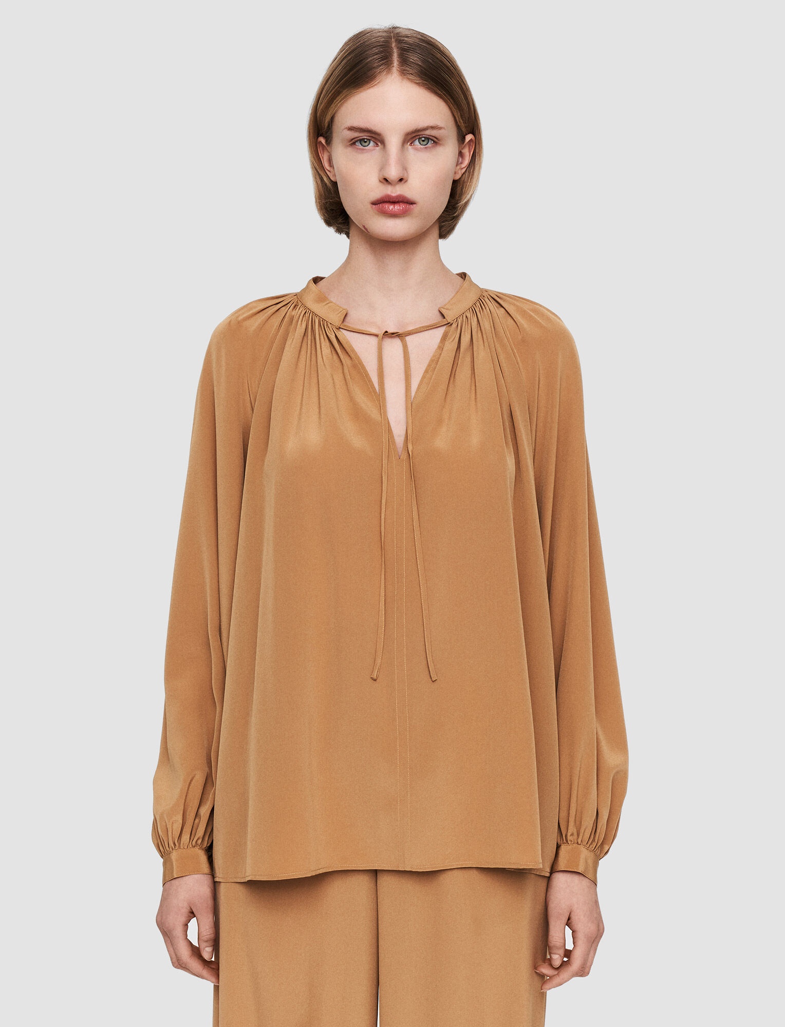 Silk Crepe de Soie Bartletts Blouse - 3