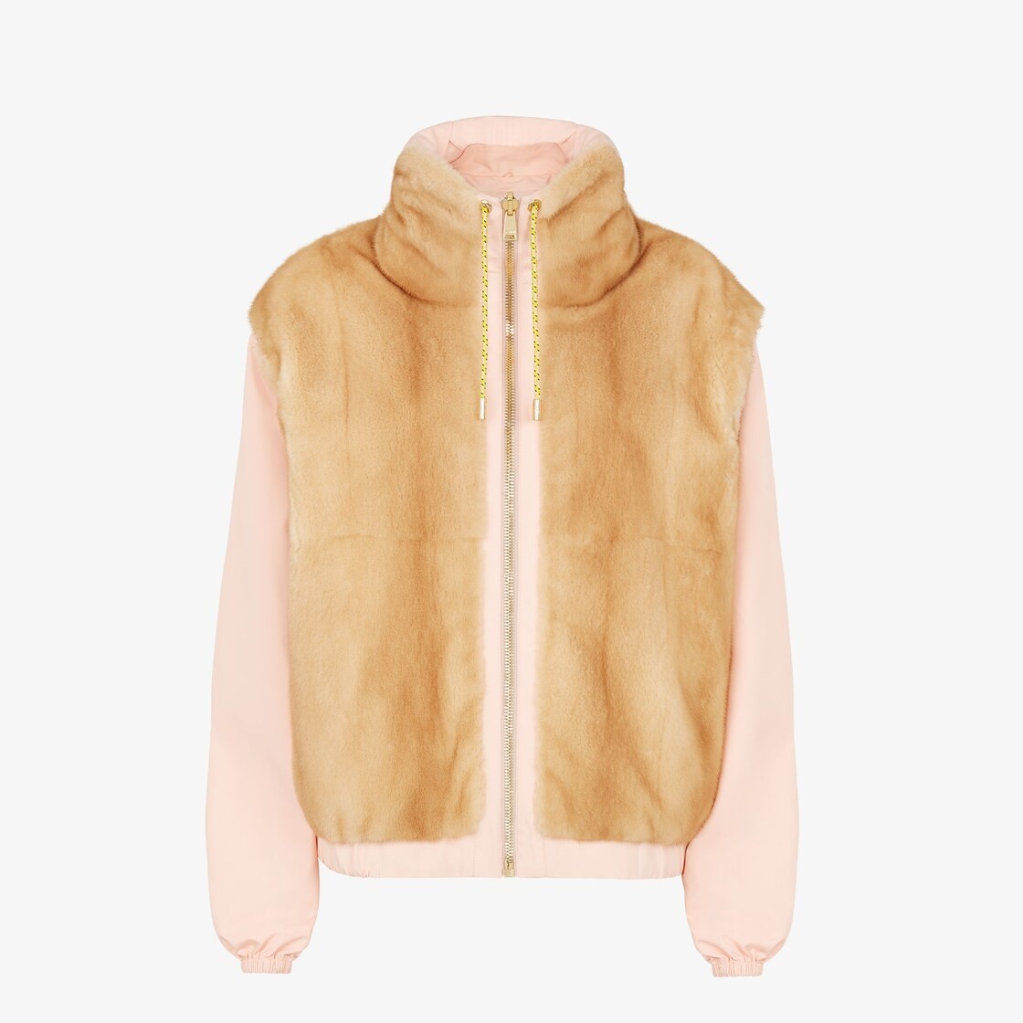 Mink and pink nylon vest - 5