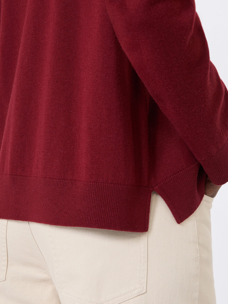 FRISIA Wool knit jumper - RASPBERRY 5