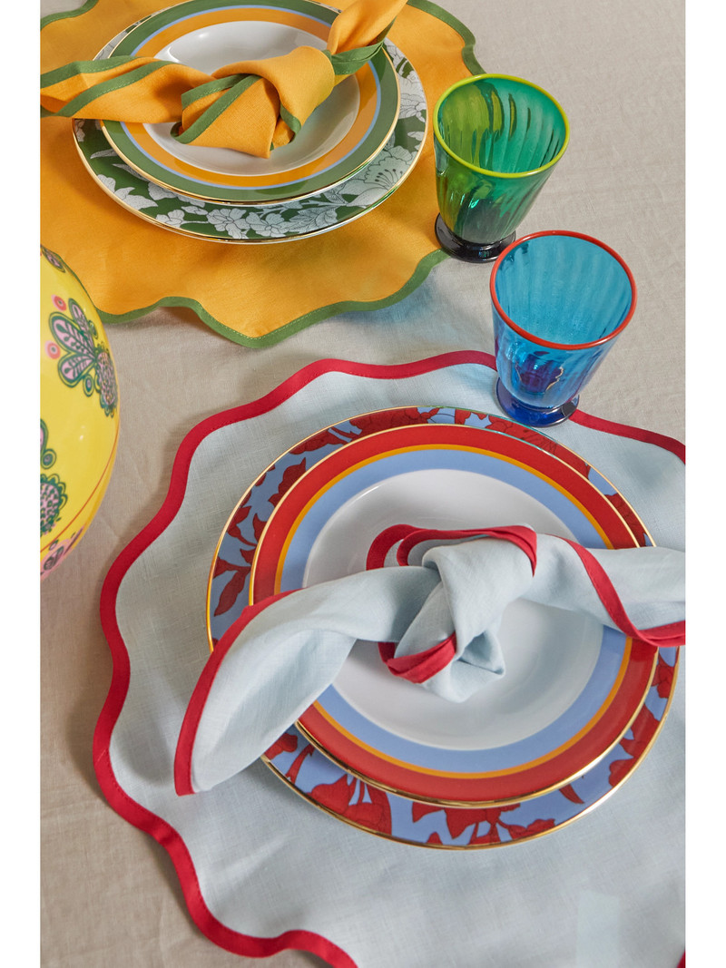 La DoubleJ Set Of Four Large Linen Napkins outlook