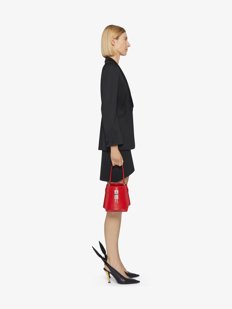 Givenchy SHARK LOCK BUCKET BAG IN BOX LEATHER outlook