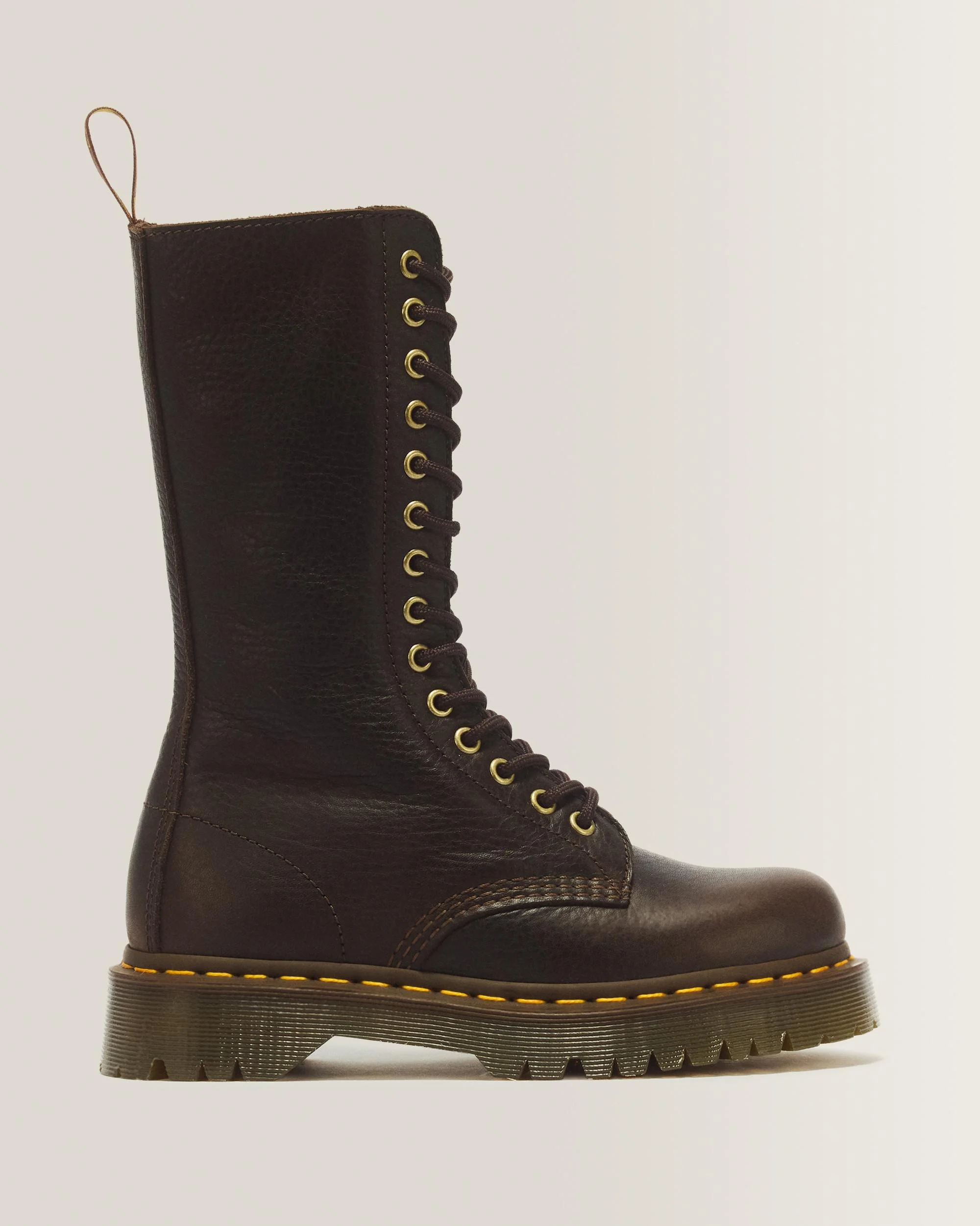 1B99 Bex 14 Eye Ambassador Leather Lace Up Boots - 1