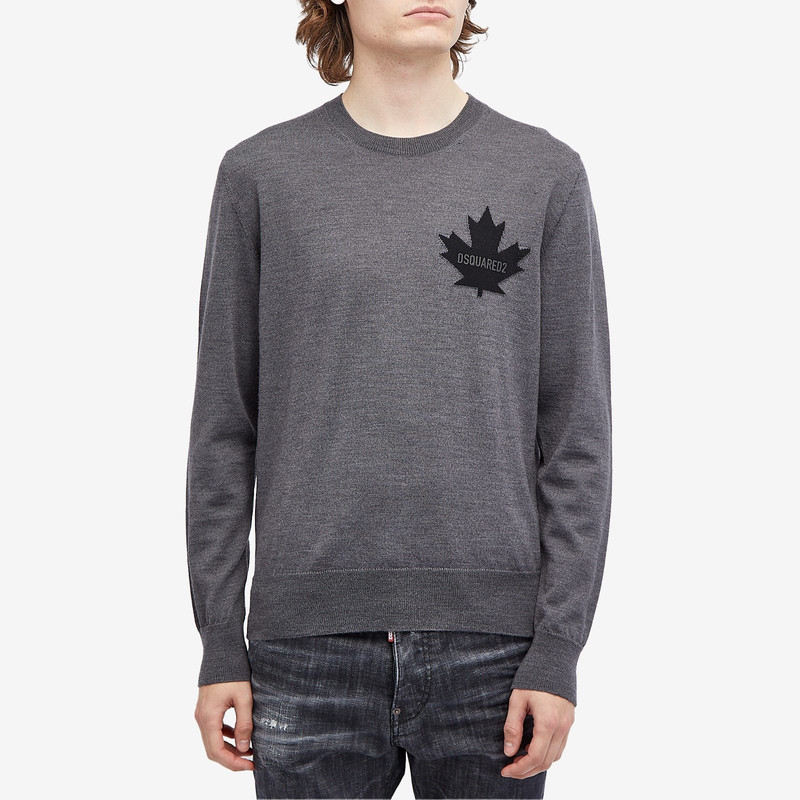 DSQUARED2 Dsquared2 D2 Leaf Crew Neck Jumper outlook