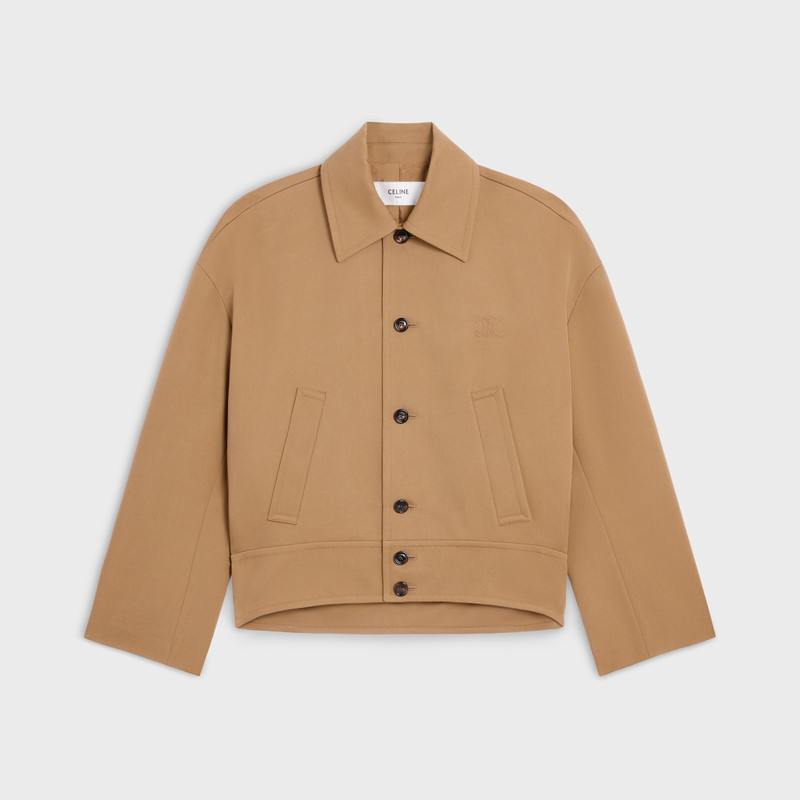 jacket IN cotton wool gabardine 1