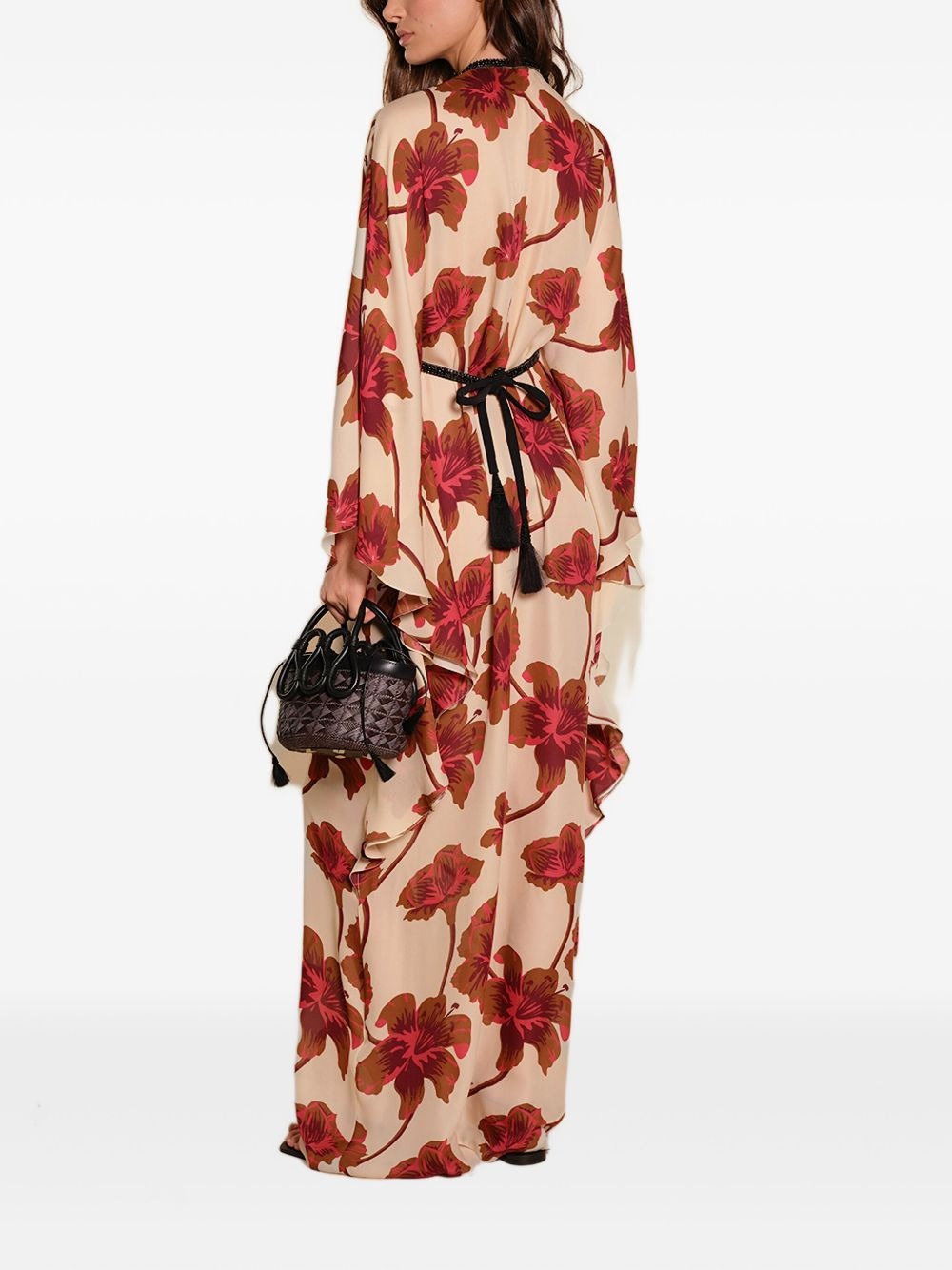 floral-print maxi dress - 3