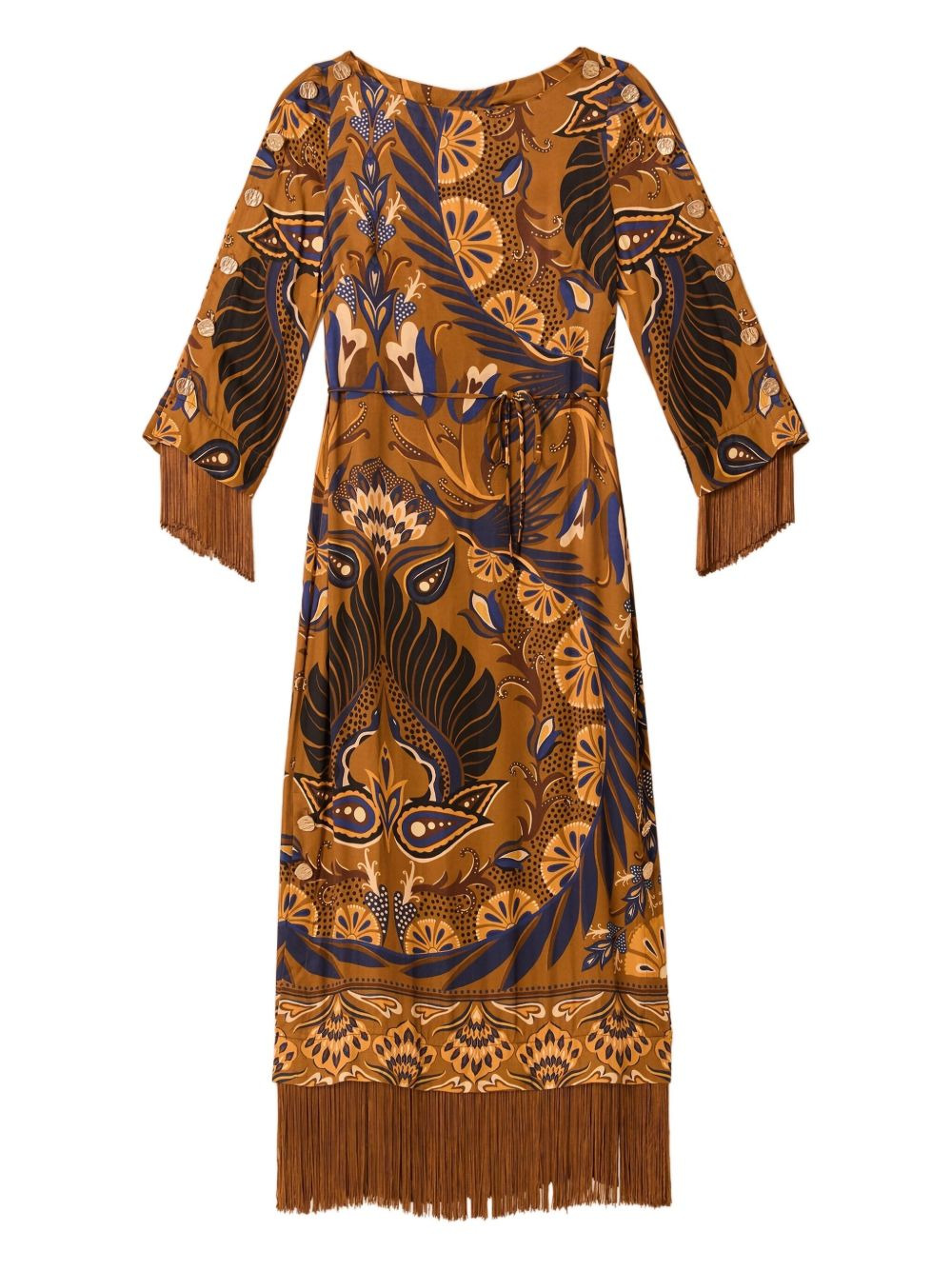 Gold Heart Forest lenzing™ ecovero™ maxi dress - 5