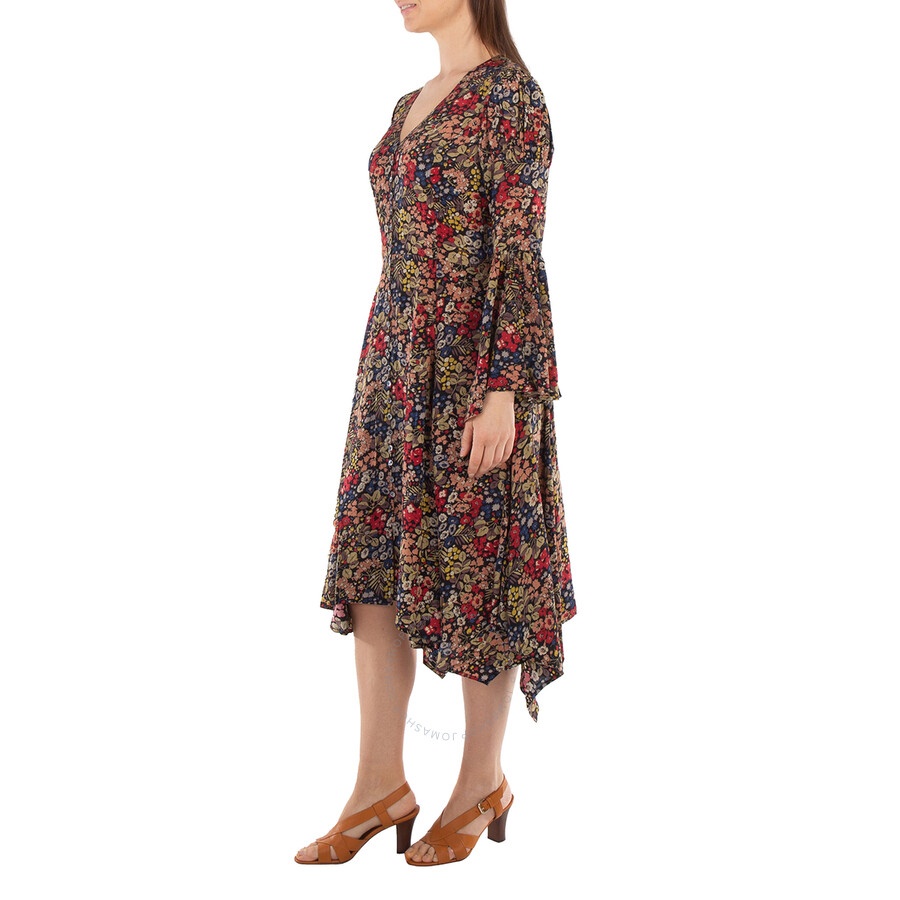 Polo Ralph Lauren - Polo Ralph Lauren Floral Pattern V-Neck Dress - 5