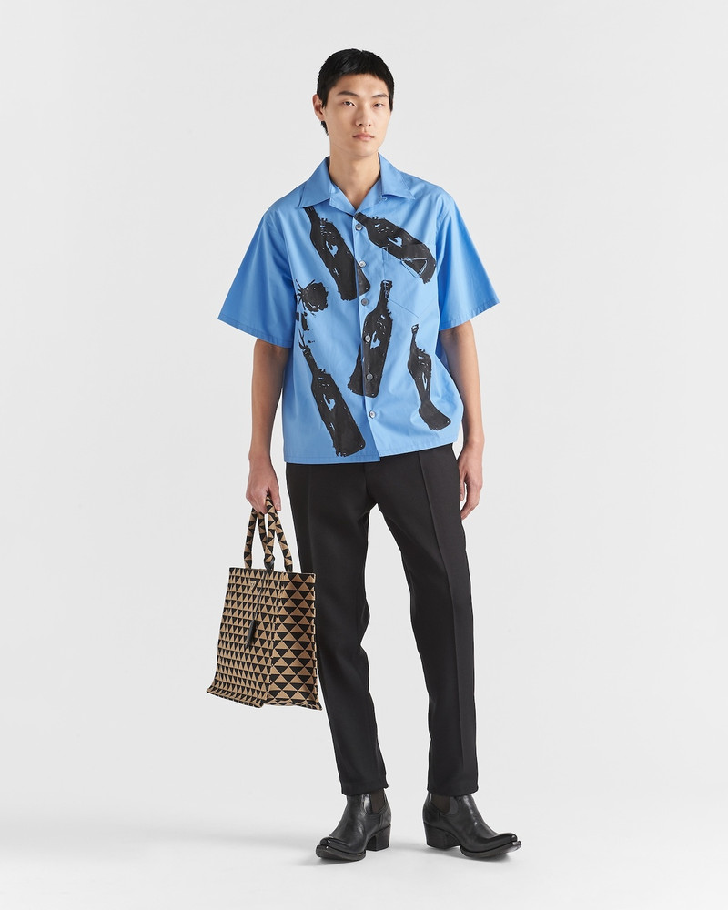 Prada Short-sleeved printed-cotton shirt outlook