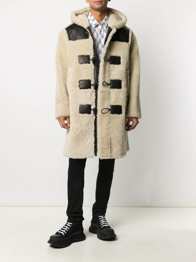 Neil Barrett hooded duffle coat outlook