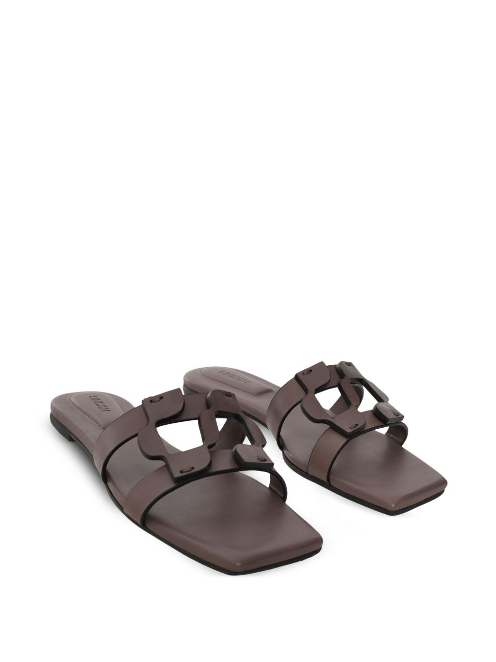 leather slides - 2
