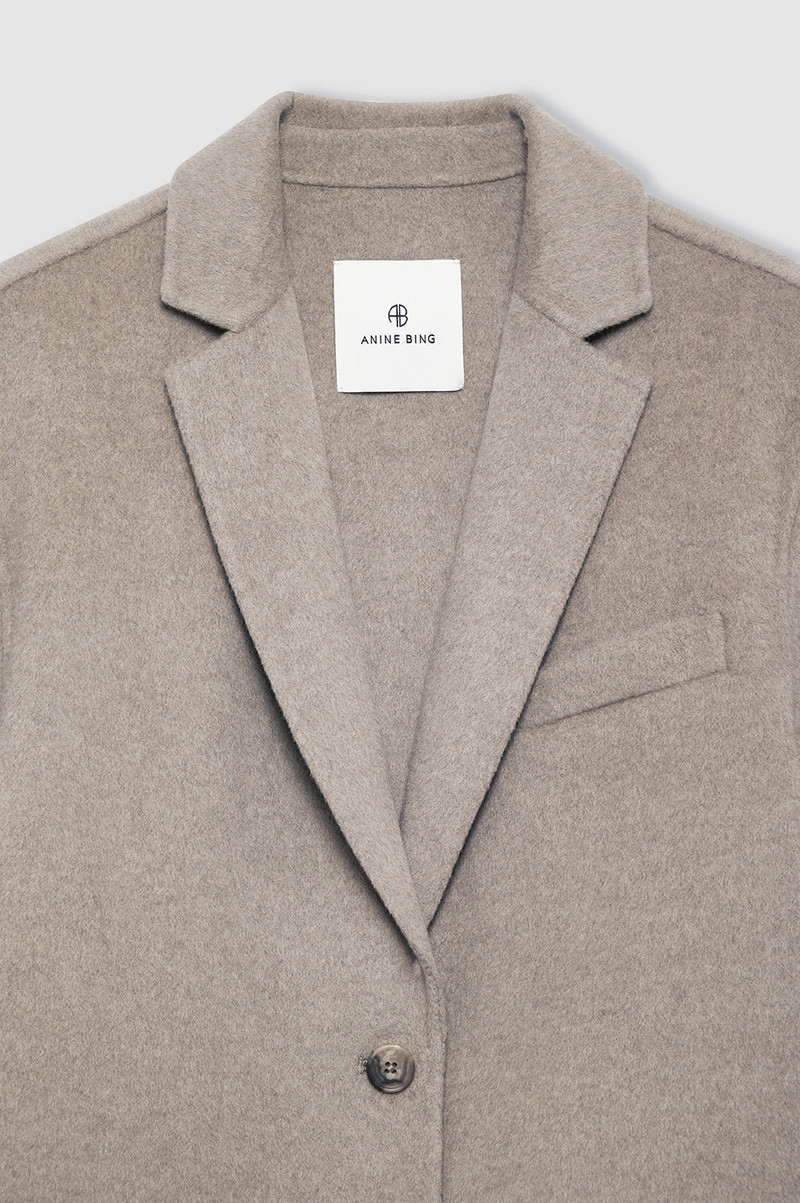 Quinn Blazer - Oatmeal Melange Cashmere Blend 4