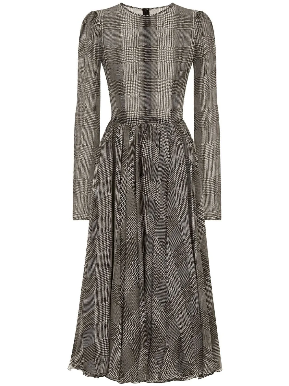 check-pattern dress - 1